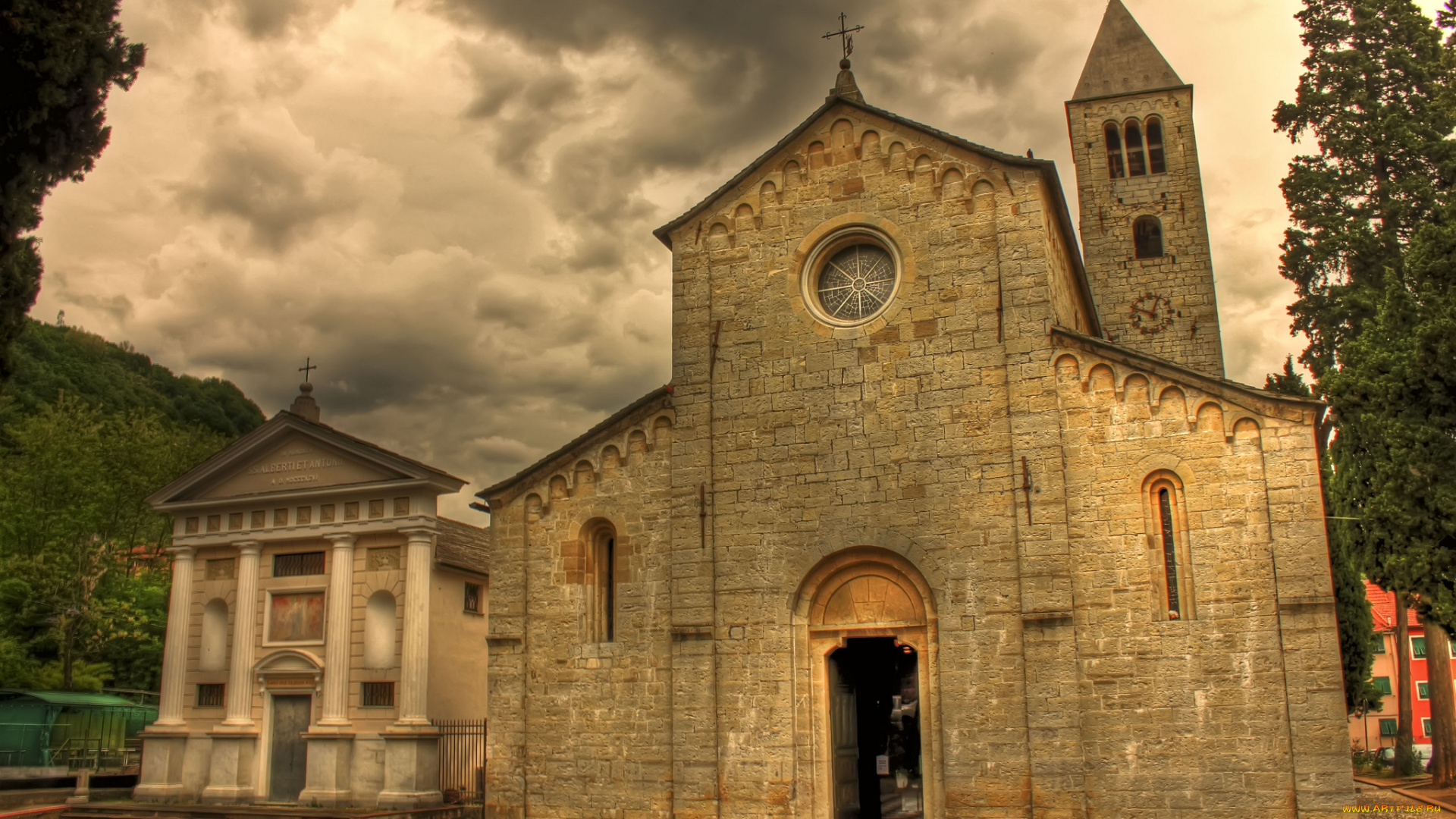 san, siro, di, struppa, church, genoa, italy, города, католические, соборы, костелы, аббатства, италия, генуя