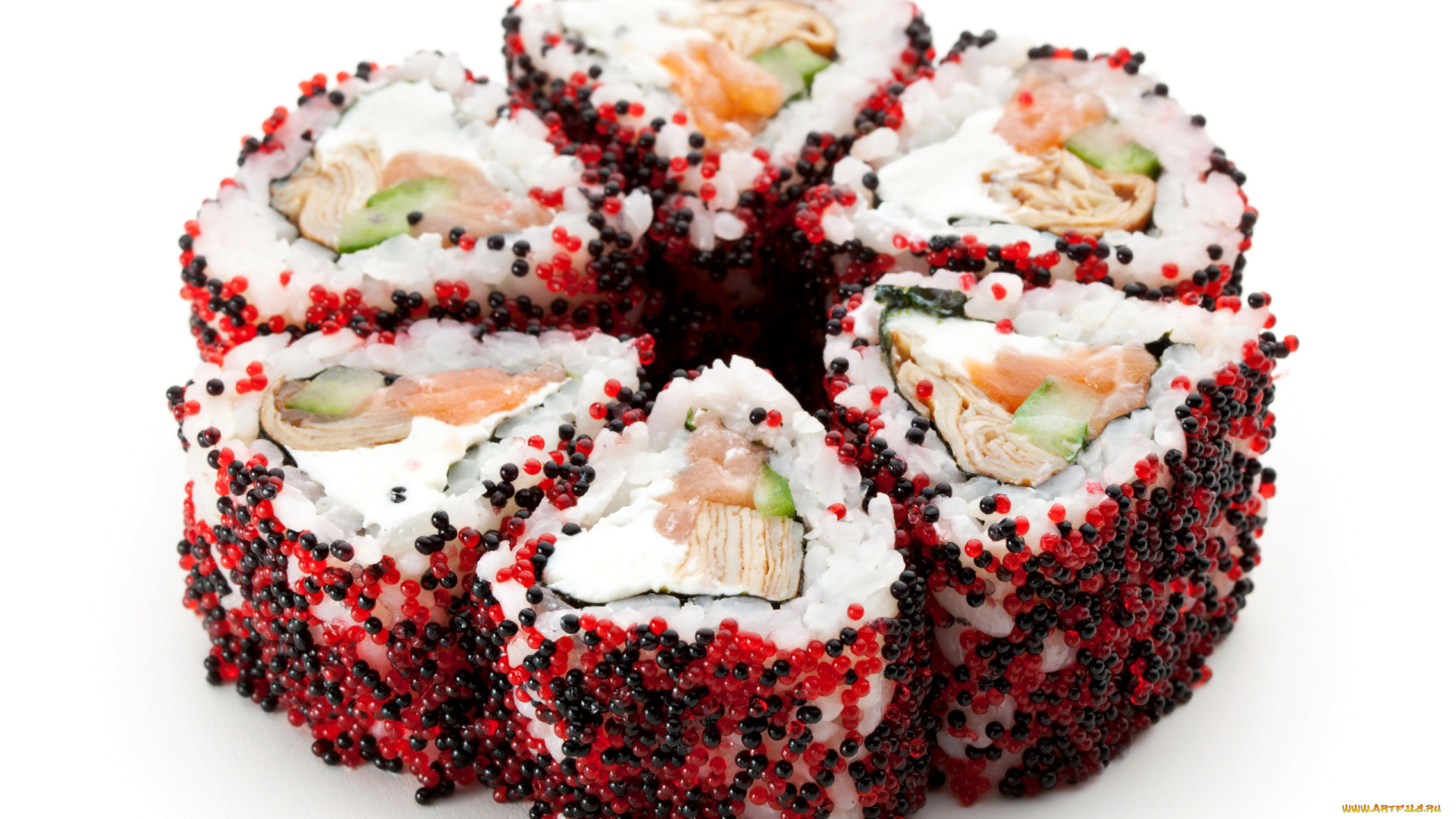 еда, рыба, морепродукты, суши, роллы, икра