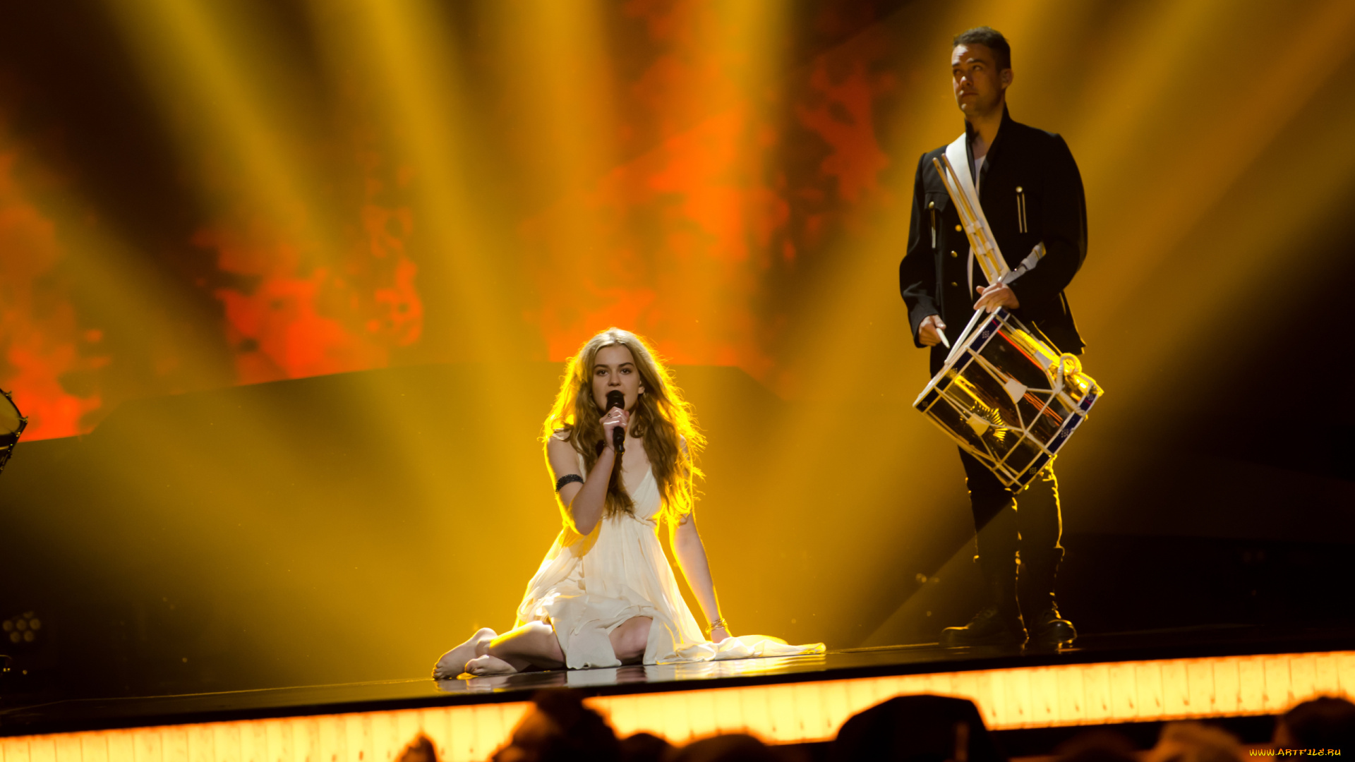 евровидение, музыка, певица, блондинка, барабанщик