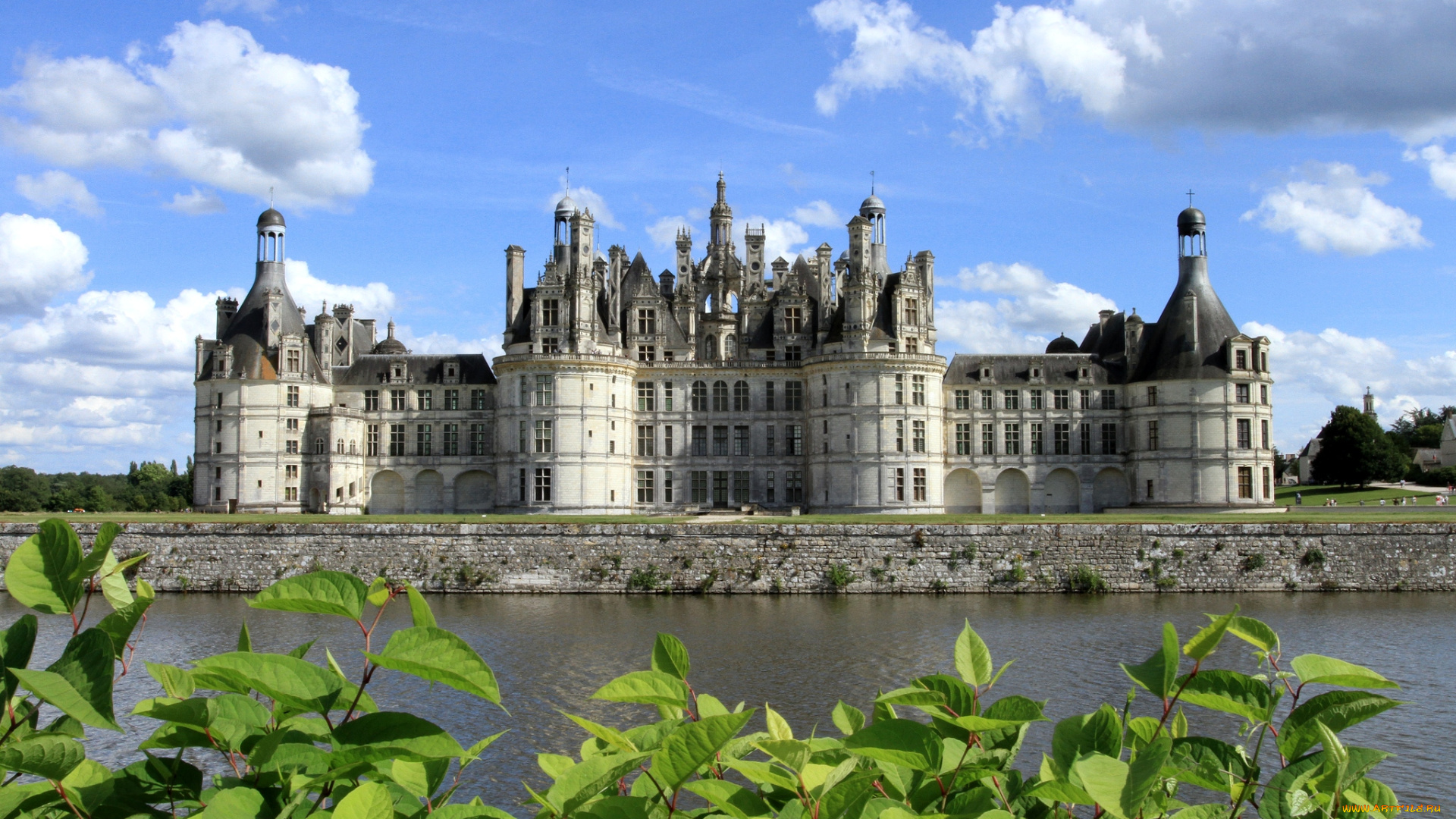 города, замки, луары, франция, замок, река