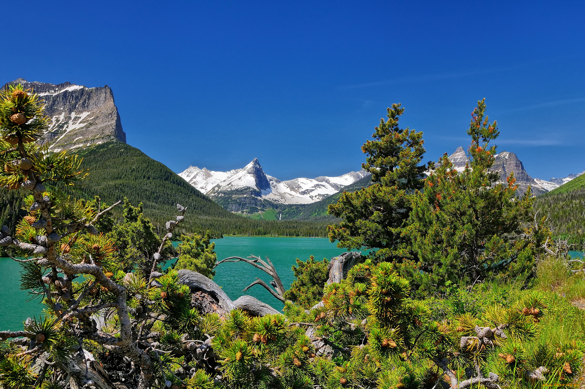 saint, mary, lake, glacier, national, park, montana, природа, реки, озера, озеро, святой, марии, нациоанльный, парк, глейсер, монтана