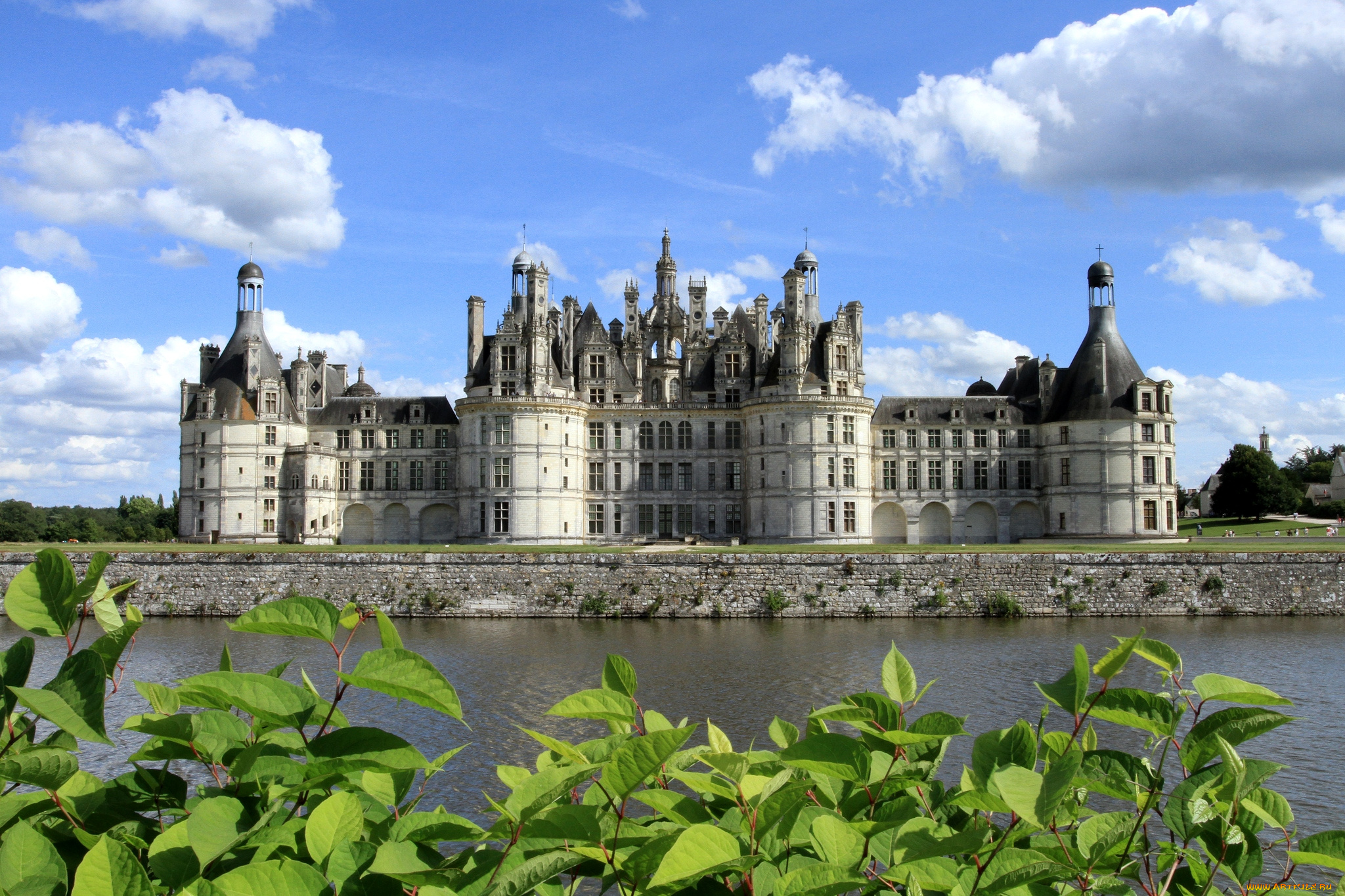 города, замки, луары, франция, замок, река