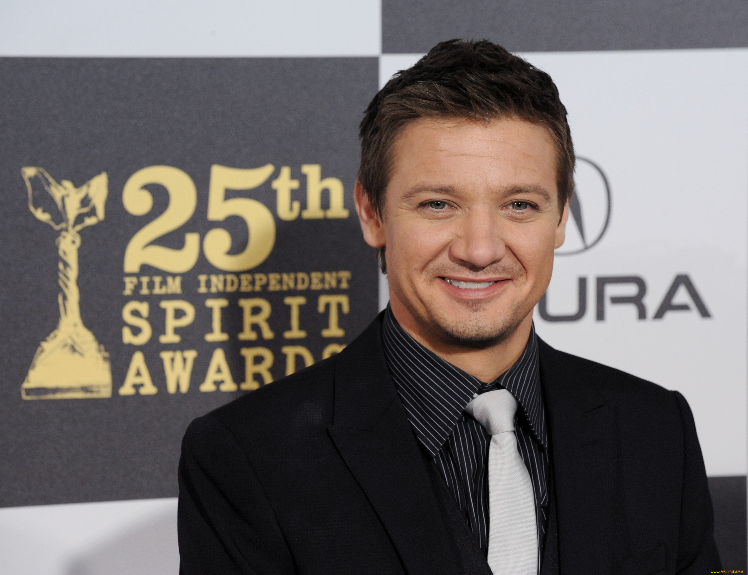 jeremy, renner, мужчины, улыбка, галстук