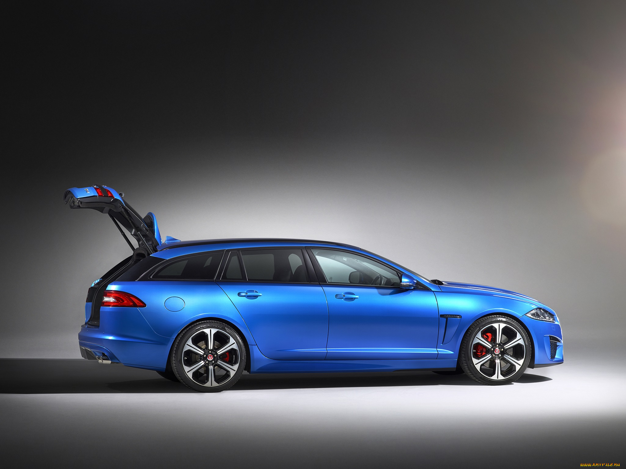 автомобили, jaguar, синий, 2014г, uk-spec, sportbrake, xfr-s