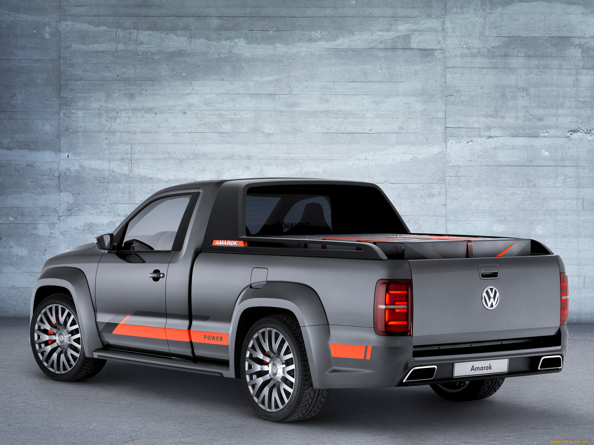 автомобили, volkswagen, темный, 2014г, amarok, power, concept
