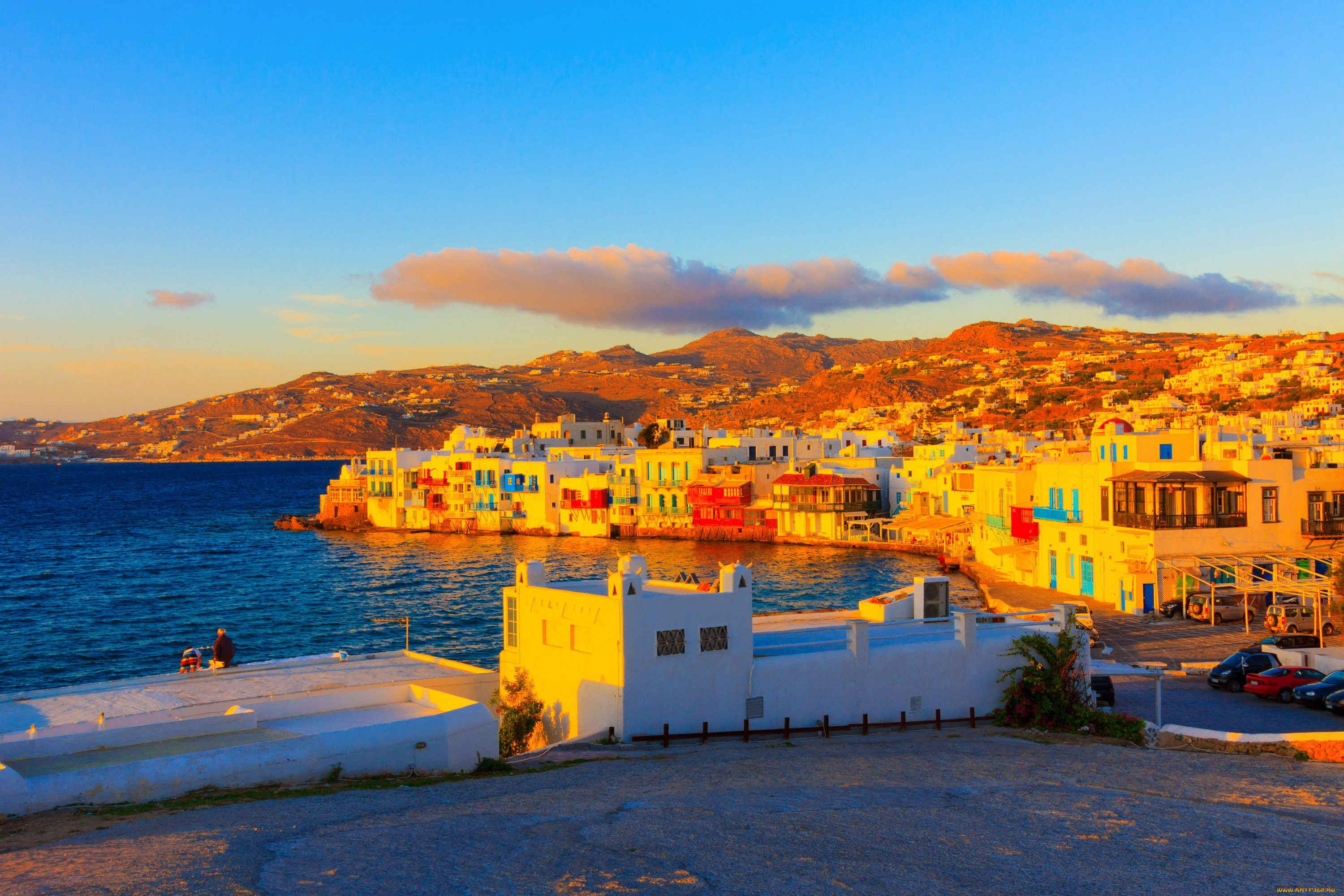 mykonos, , greece, города, -, улицы, , площади, , набережные, море, дома, греция, набережная