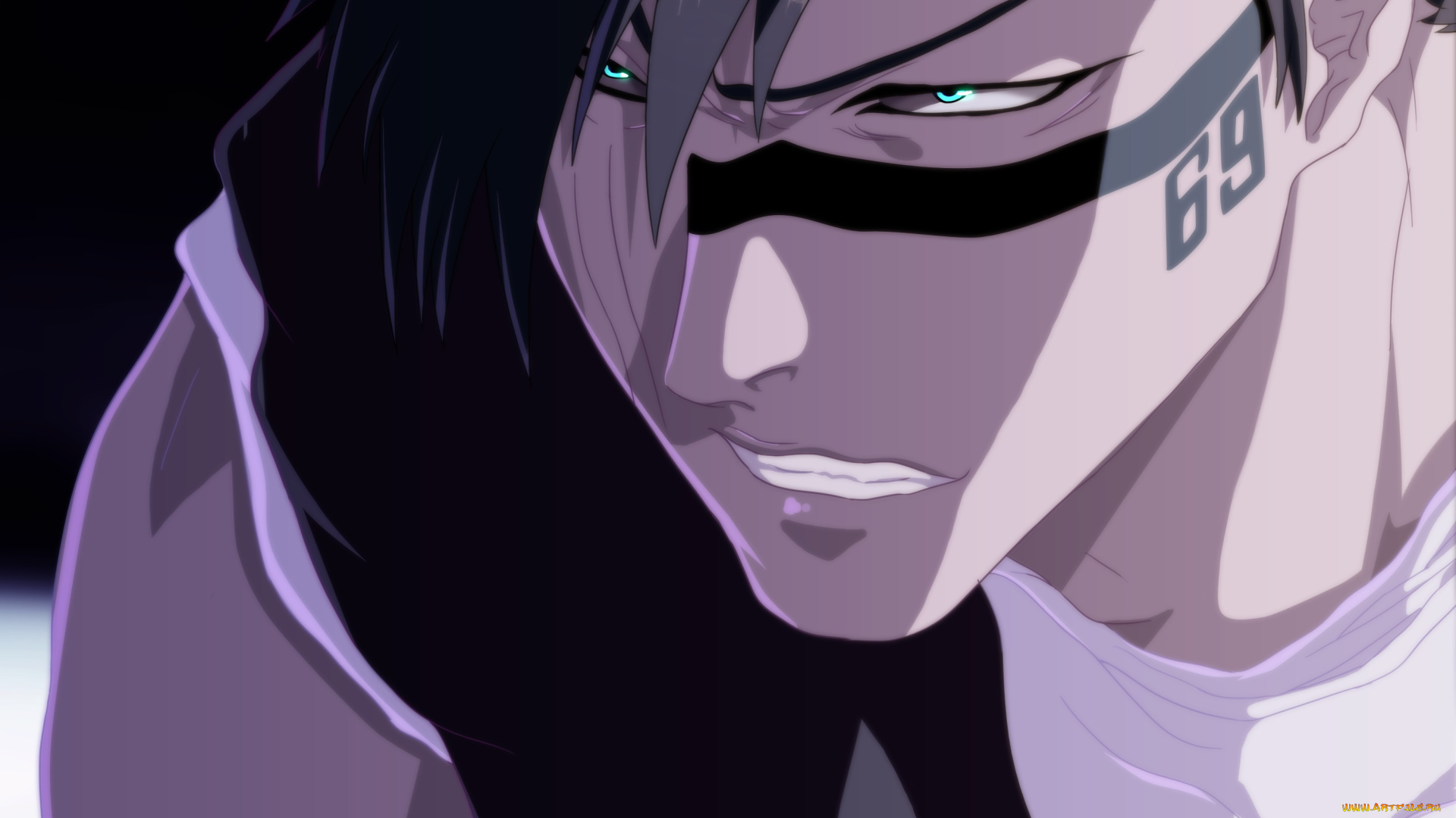 аниме, bleach, shuhei, hisagi, лицо, мужчина, арт, 69