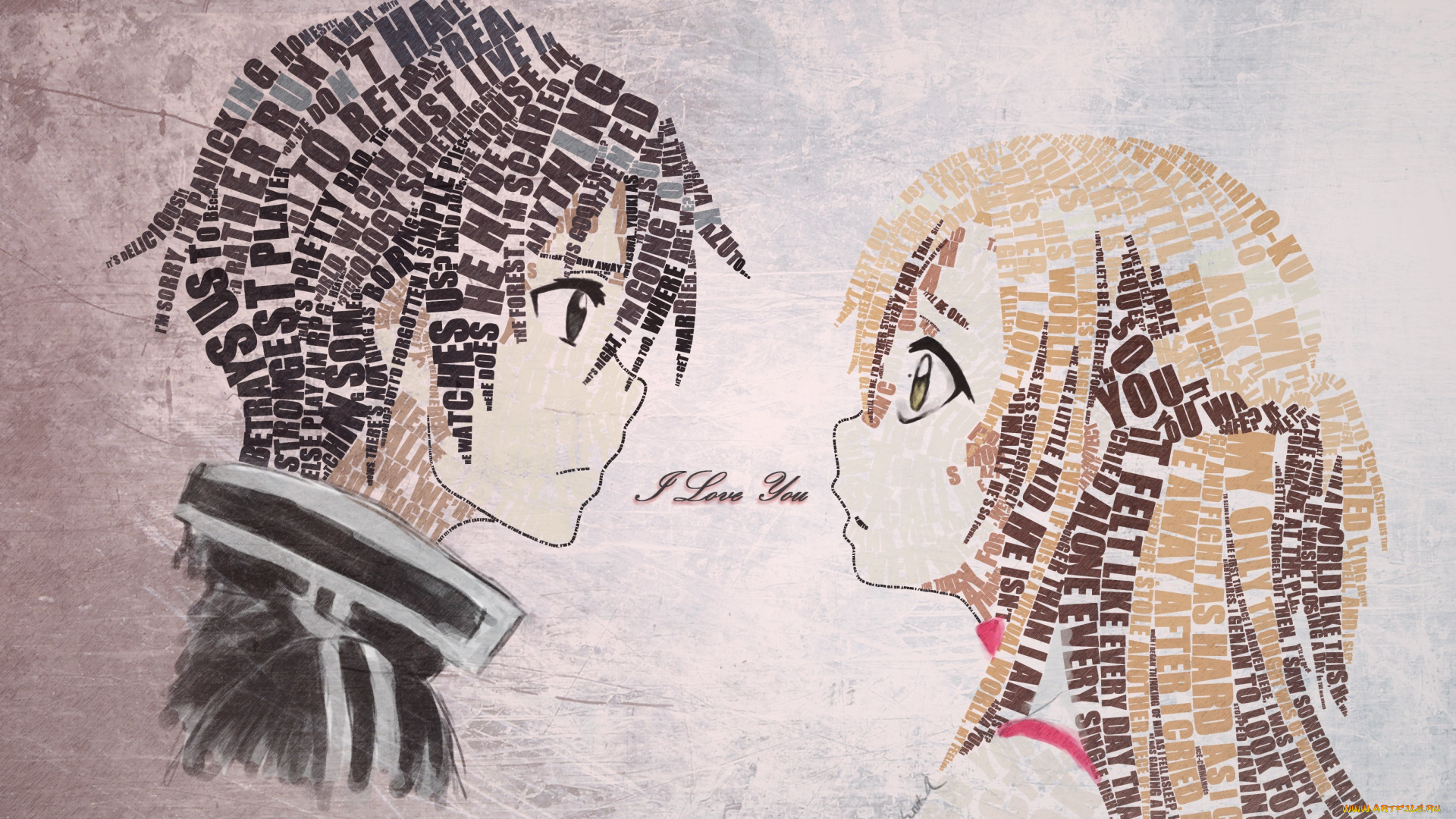 аниме, sword, art, online, art, yuuki, asuna, kirigaya, kazuto, sword, online, anime