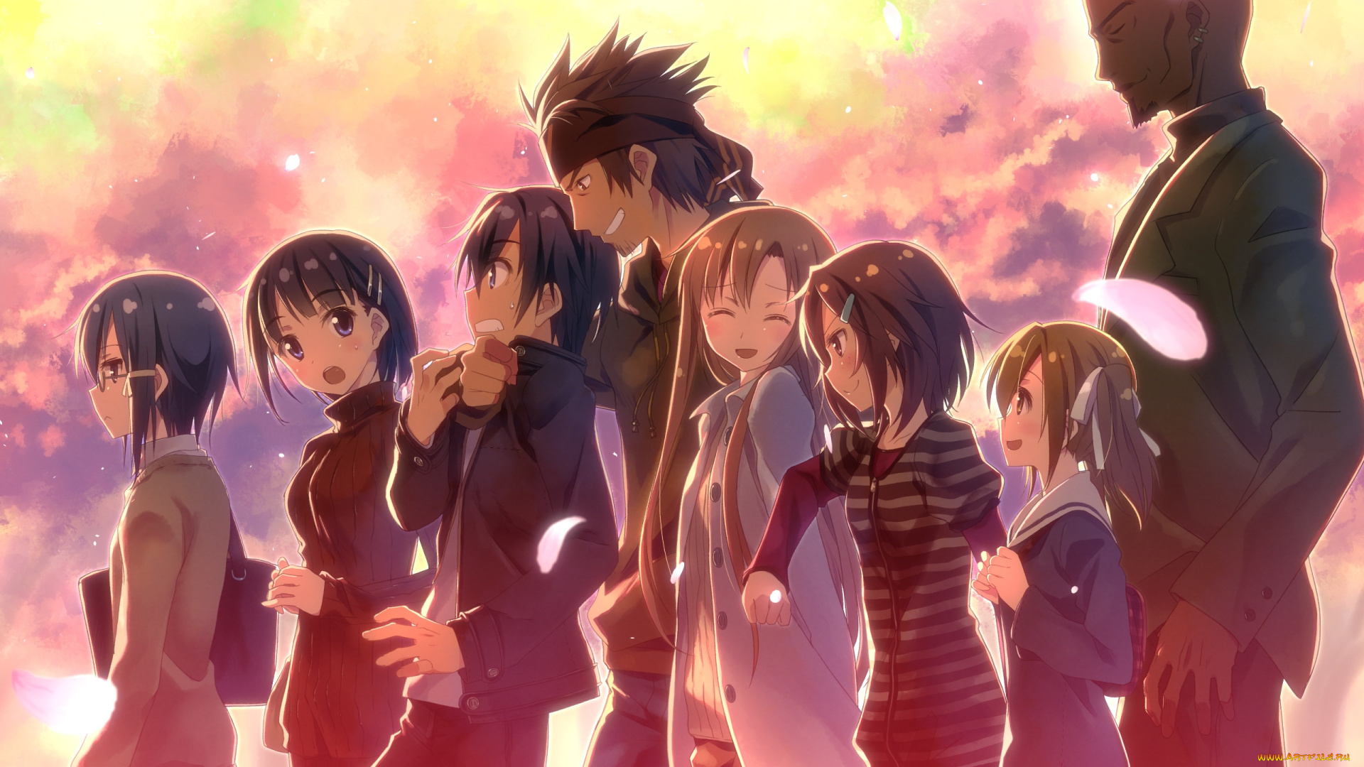 аниме, sword, art, online, персонажи, арт, yuuki, tatsuya, asuna, lisbeth, leafa, kirigaya, suguha, kazuto, ayano, keiko, sword, art, online, tsuboi, ryoutarou, sao, shinon