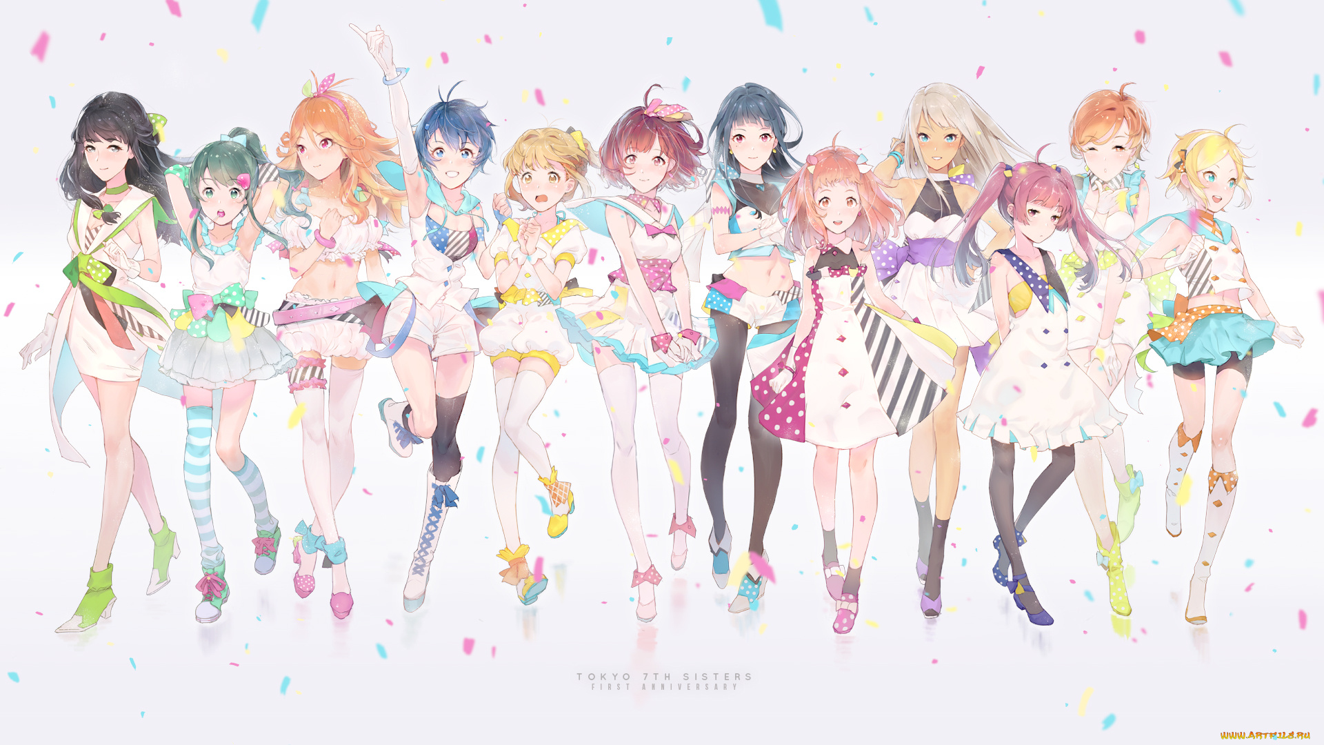 аниме, unknown, , другое, harumi, sawara, kajika, alessandra, suusu, tokyo, 7th, sisters, usuta, sumire, tsunomori, rona, tendouji, musubi, serizawa, momoka, ekao, девушки, арт, nonohara, hime, kuonji, shizuka, kasukabe, haru, kamishiro, sui, shinju