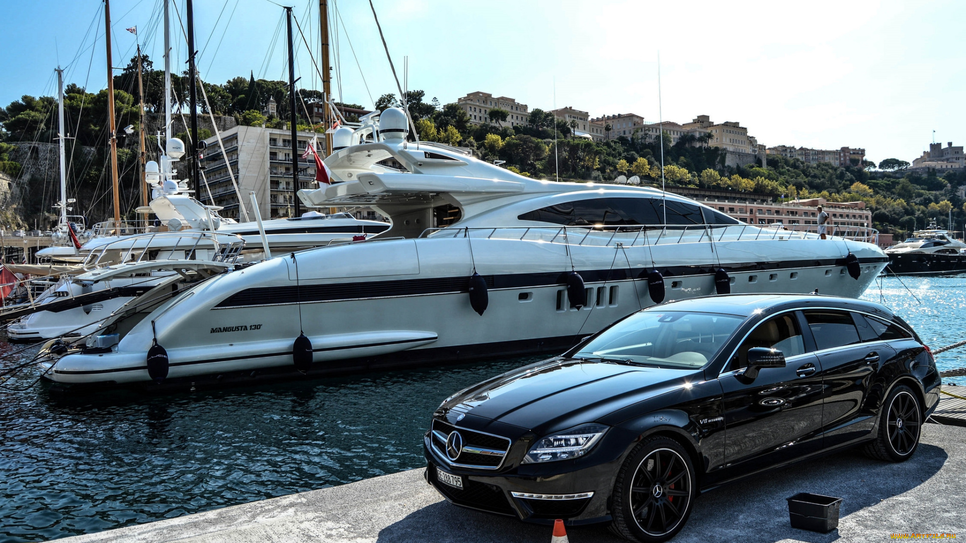 автомобили, mercedes-benz, авто, яхта