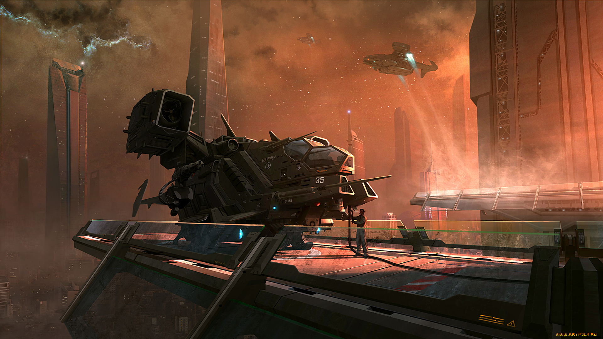 фэнтези, космические, корабли, , звездолеты, , станции, корабль, станция, космический, будущее