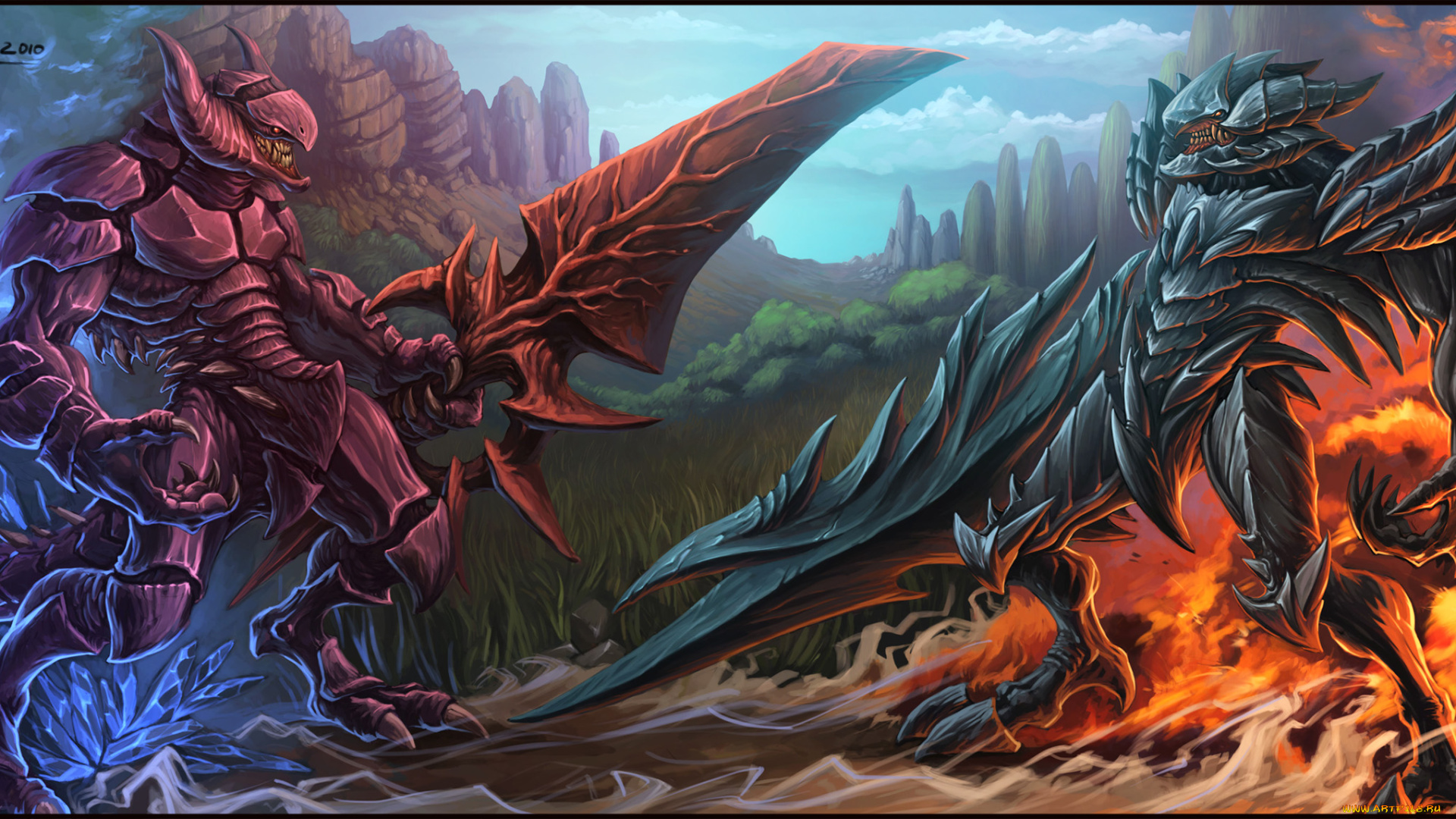 фэнтези, существа, огонь