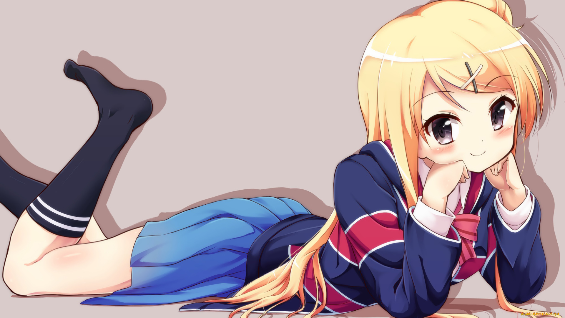 kin, iro, mosaic, аниме, unknown, , другое, фон, девочка, kujou, karen, bassa, арт, kiniro, mosaic