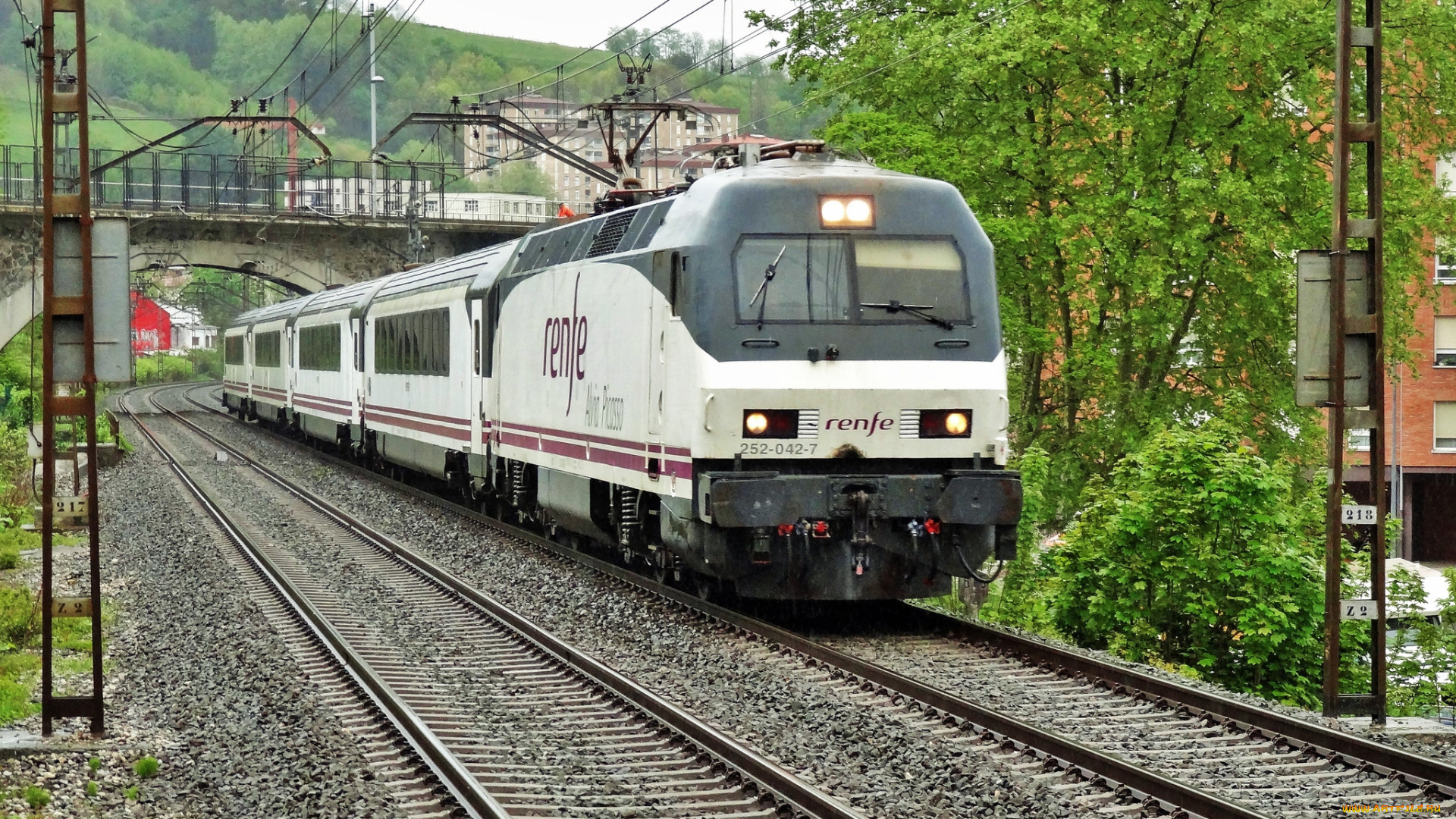 техника, электровозы, рельсы, железная, локомотив, состав, дорога