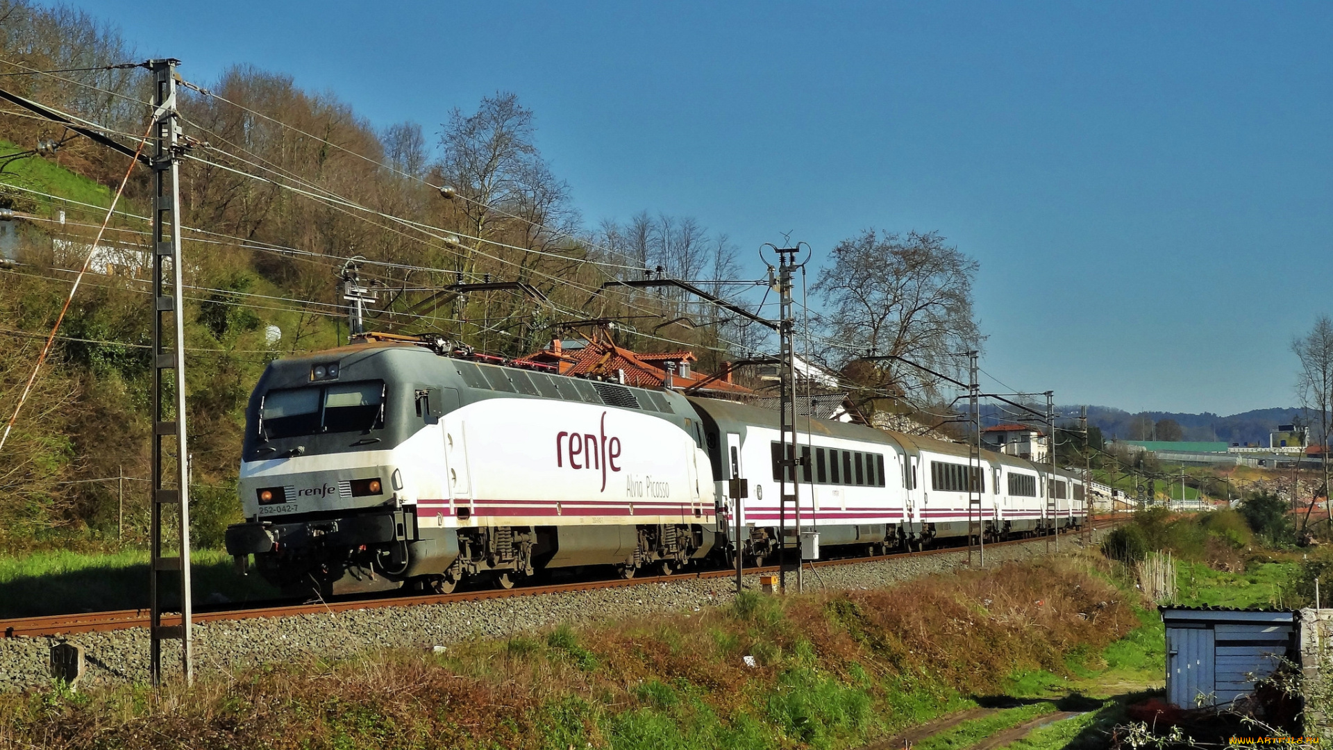 техника, электровозы, состав, дорога, железная, рельсы, локомотив