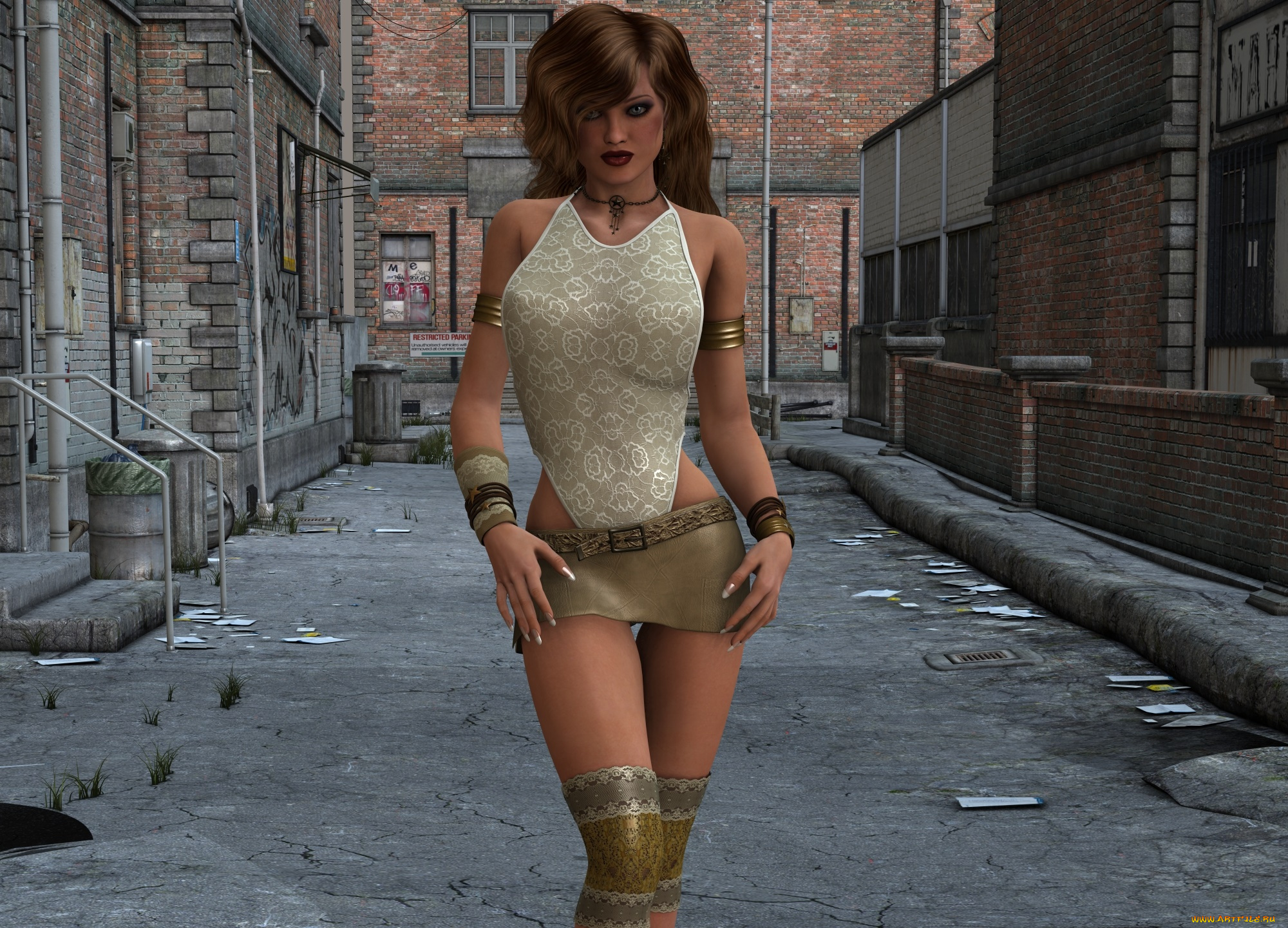 3д, графика, люди, , people, взгляд, девушка, юбка, фон