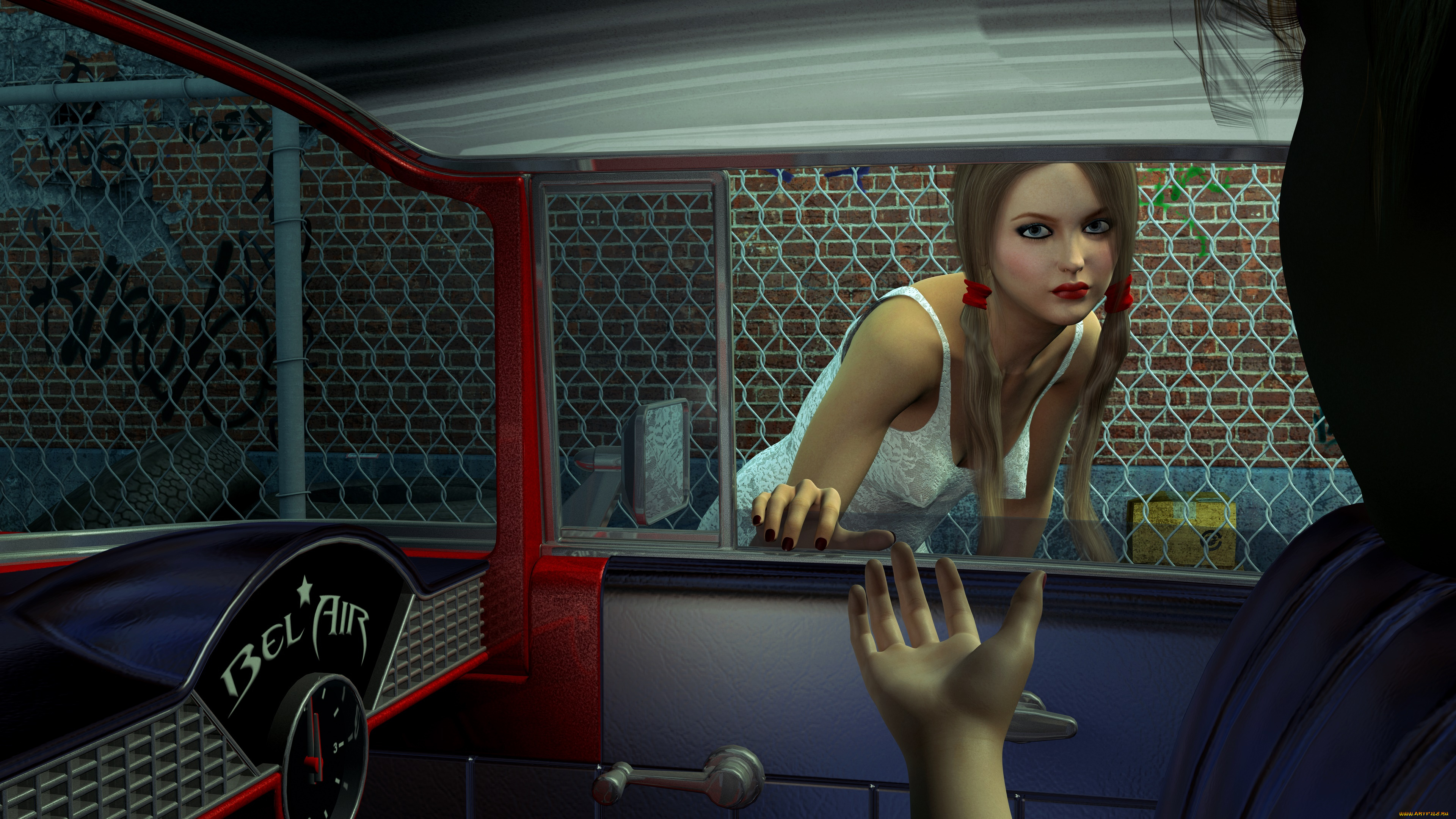 3д, графика, люди, , people, девушки, фон, взгляд