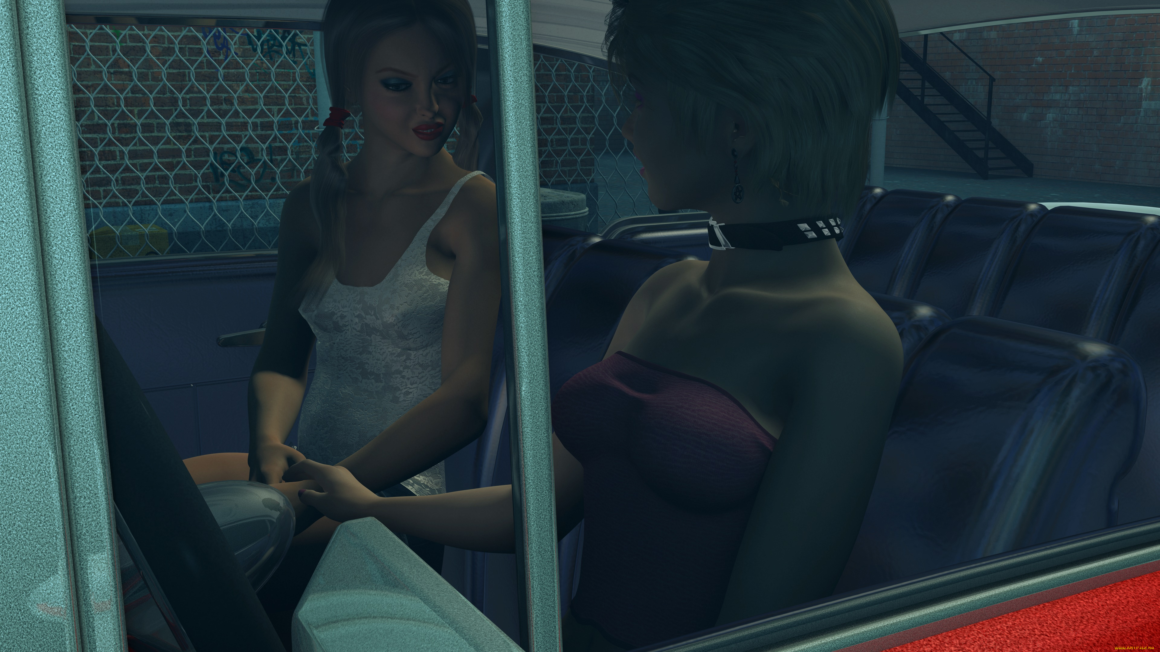 3д, графика, люди, , people, фон, девушки, взгляд