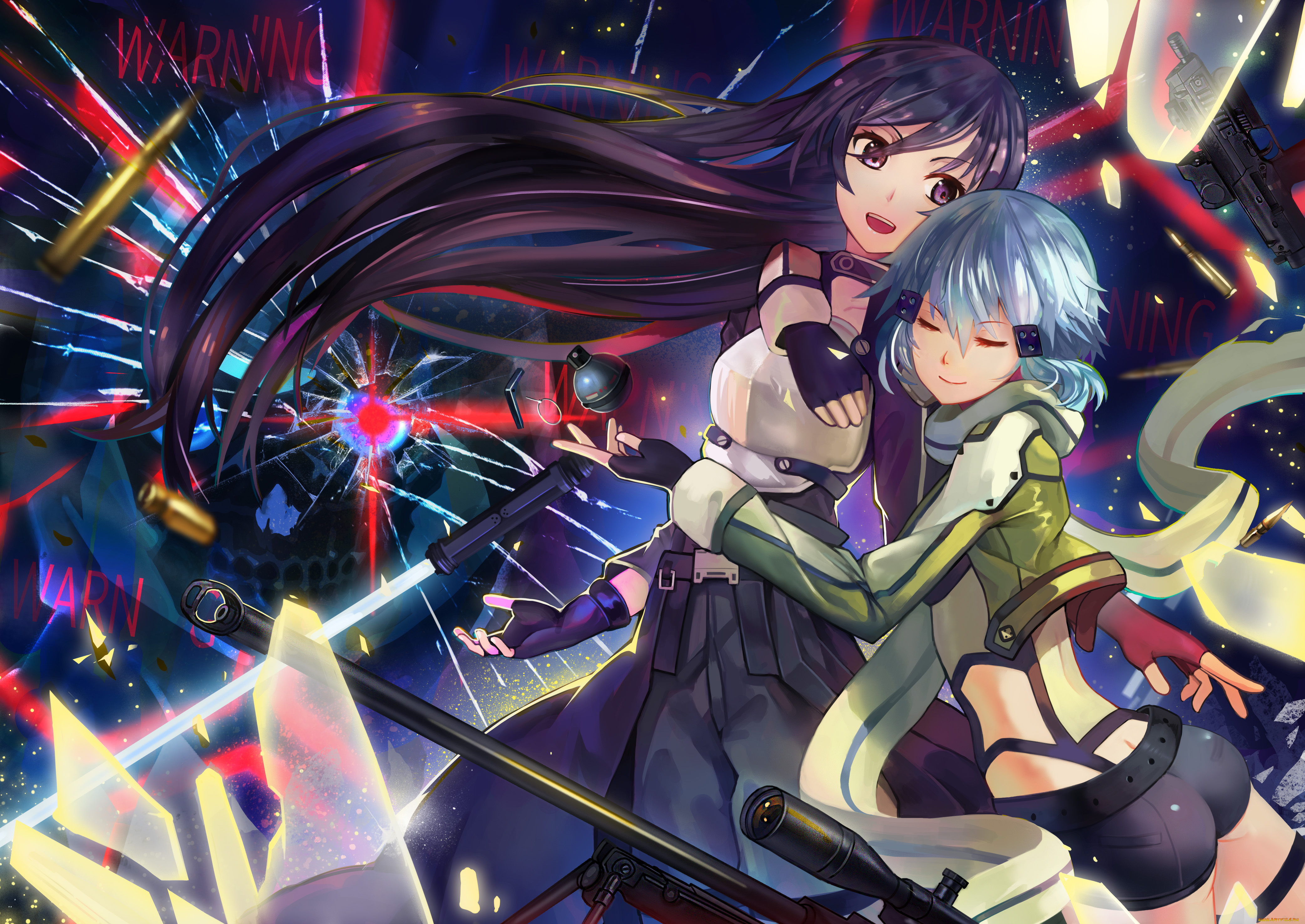 аниме, sword, art, online, gun, gale, online, sword, art, tsubasa19900920, кирито, синон, kirigaya, kazuto, shinon, sao