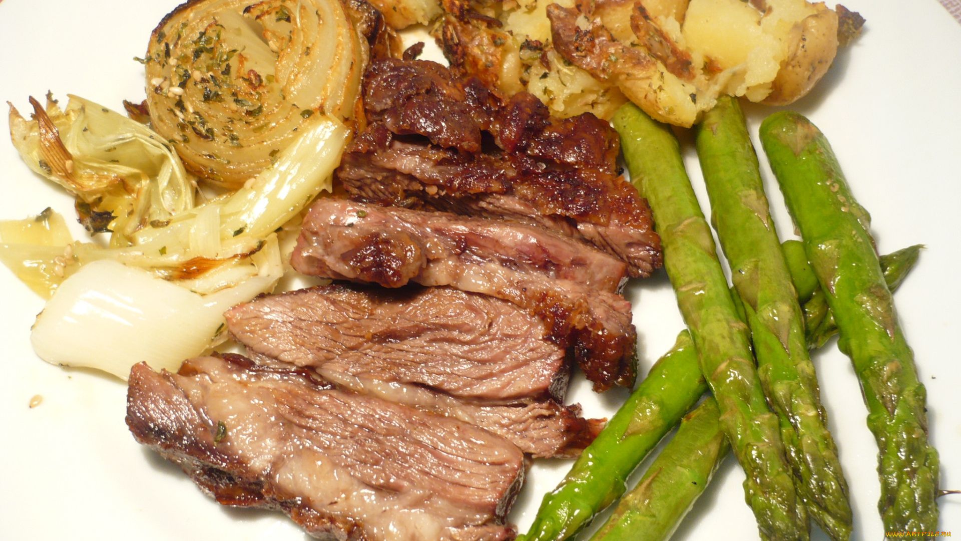 еда, мясные, блюда, мясо, гарнир