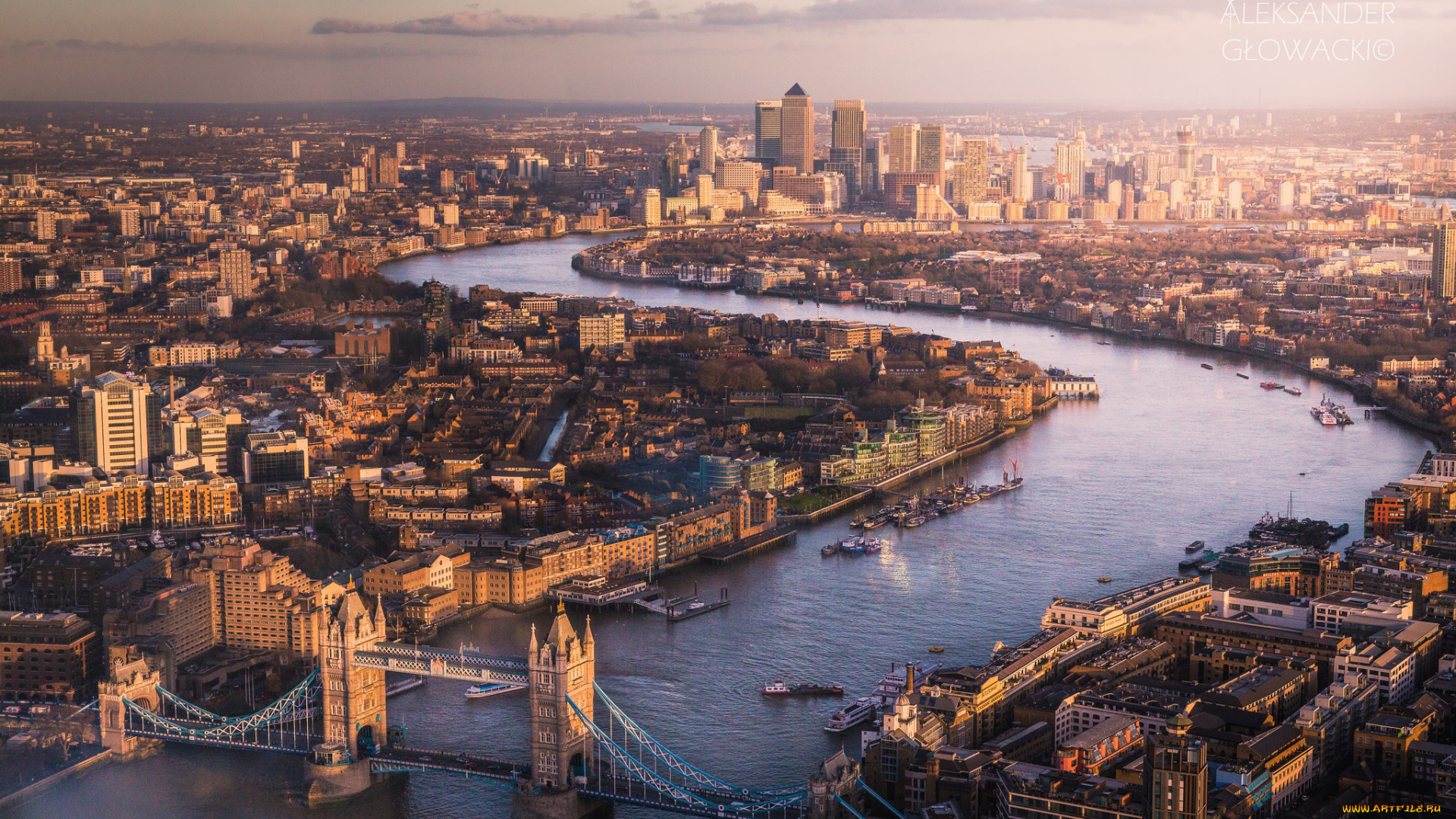 города, лондон, , великобритания, мост, река