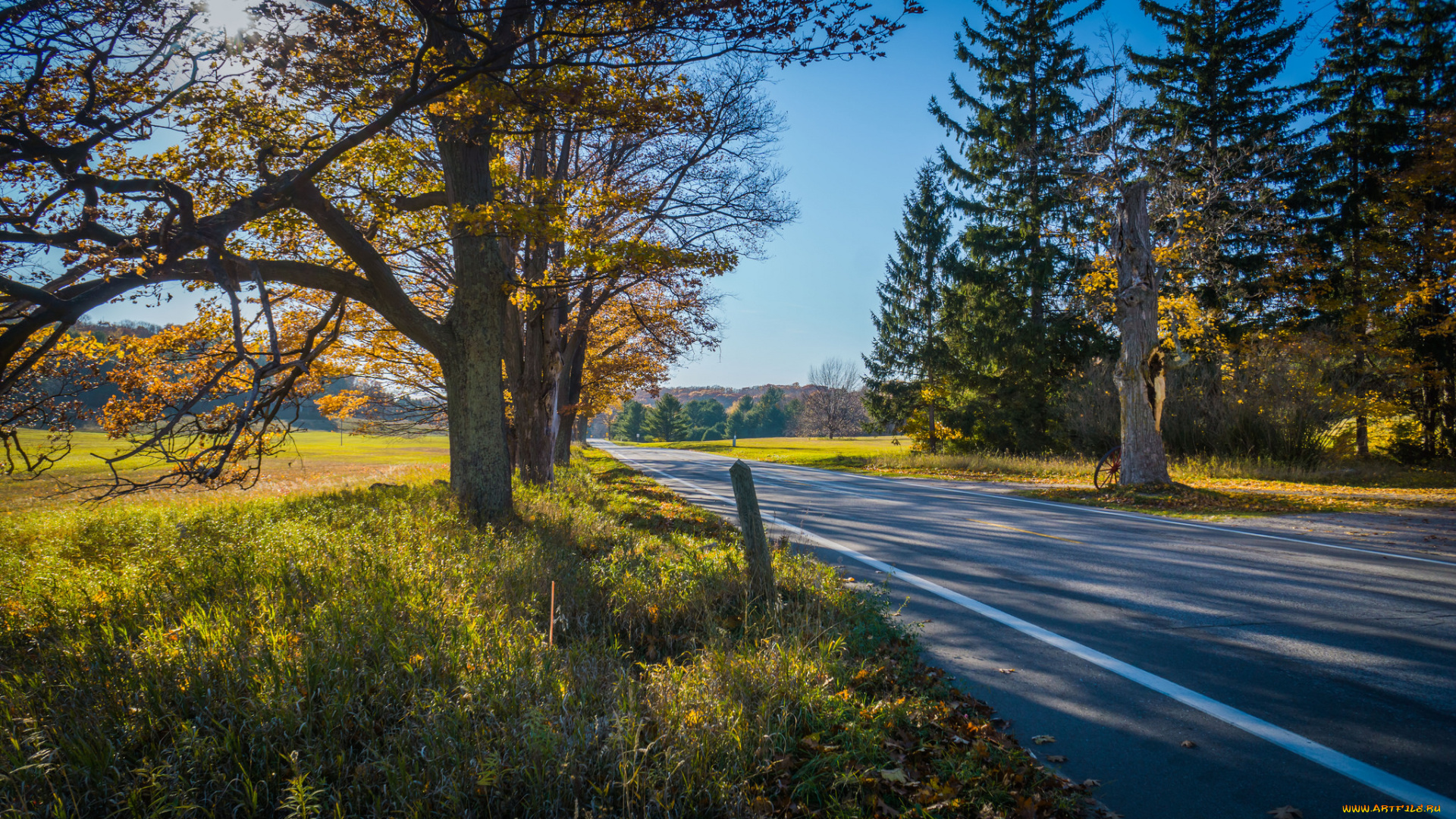 природа, дороги, тракт