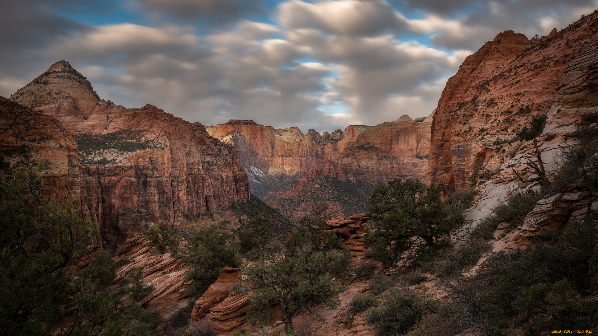 природа, горы, рассвет