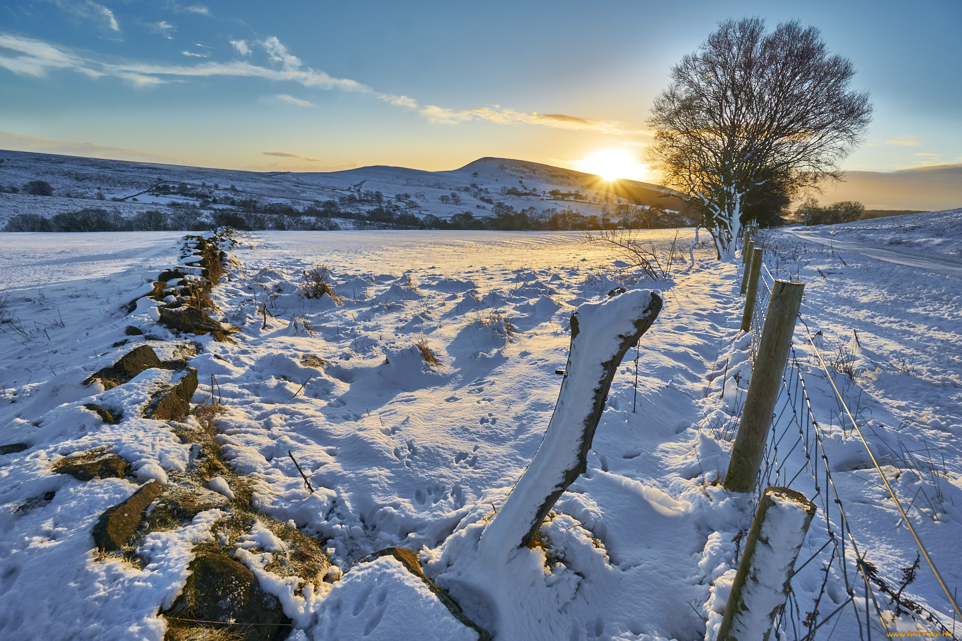 природа, зима, снег