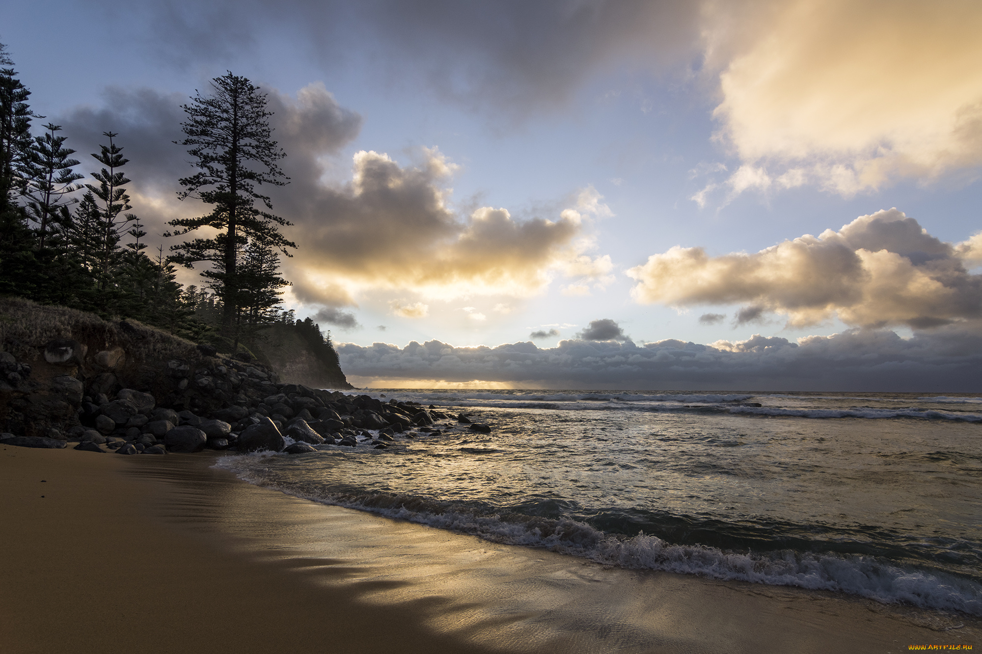 природа, побережье, берег, море