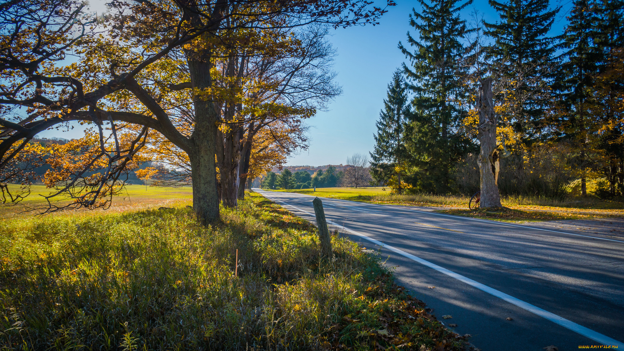 природа, дороги, тракт