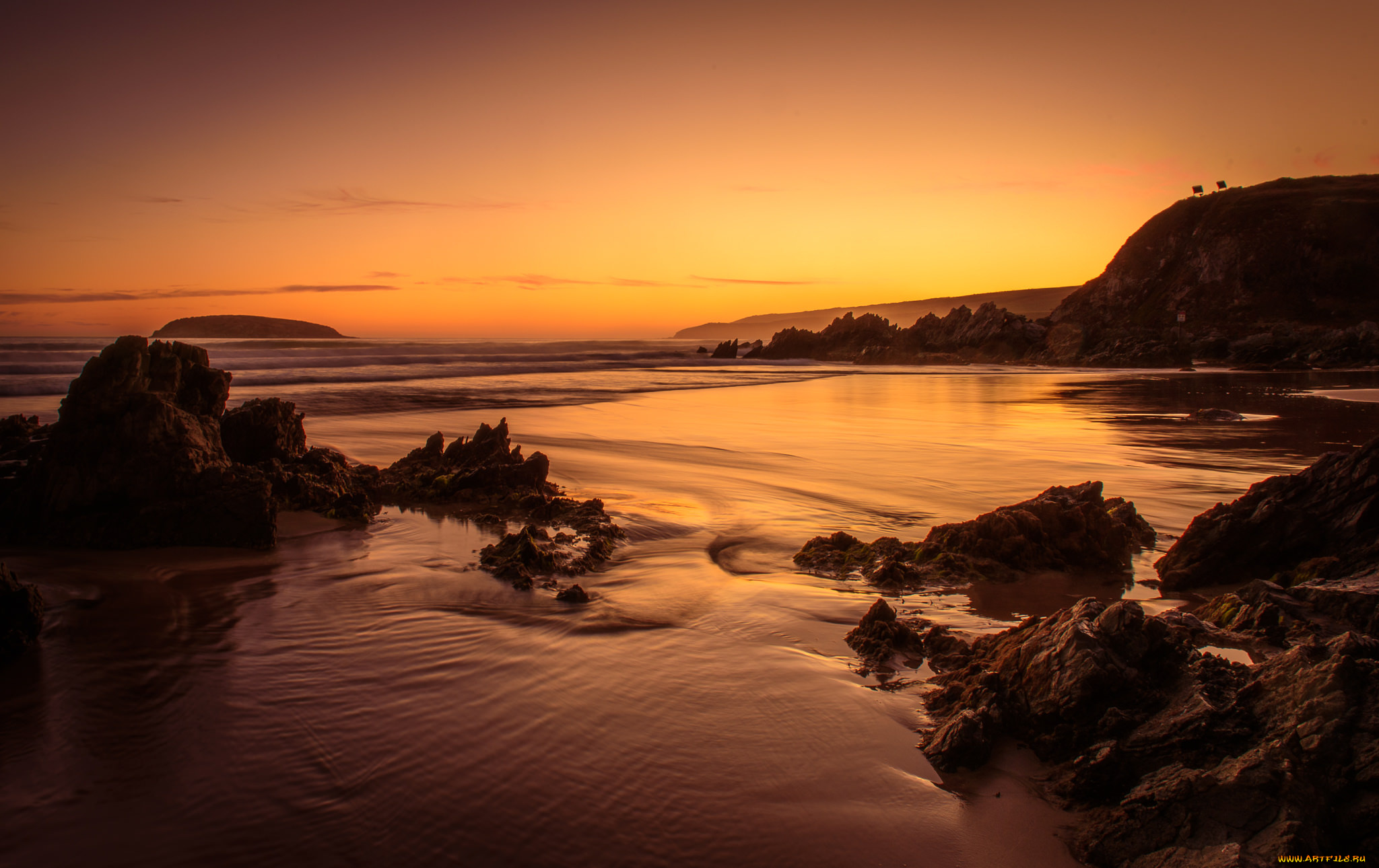 природа, побережье, берег, море