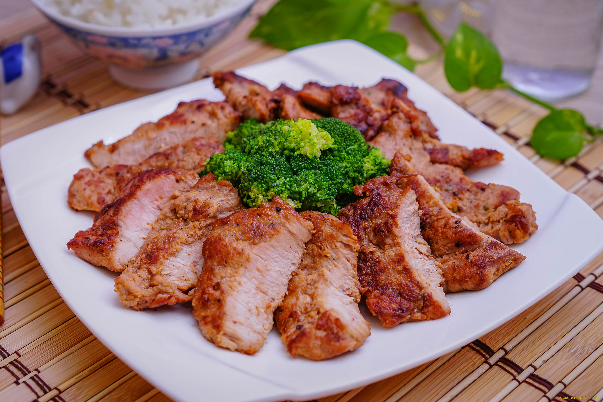 еда, мясные, блюда, мясо, гарнир