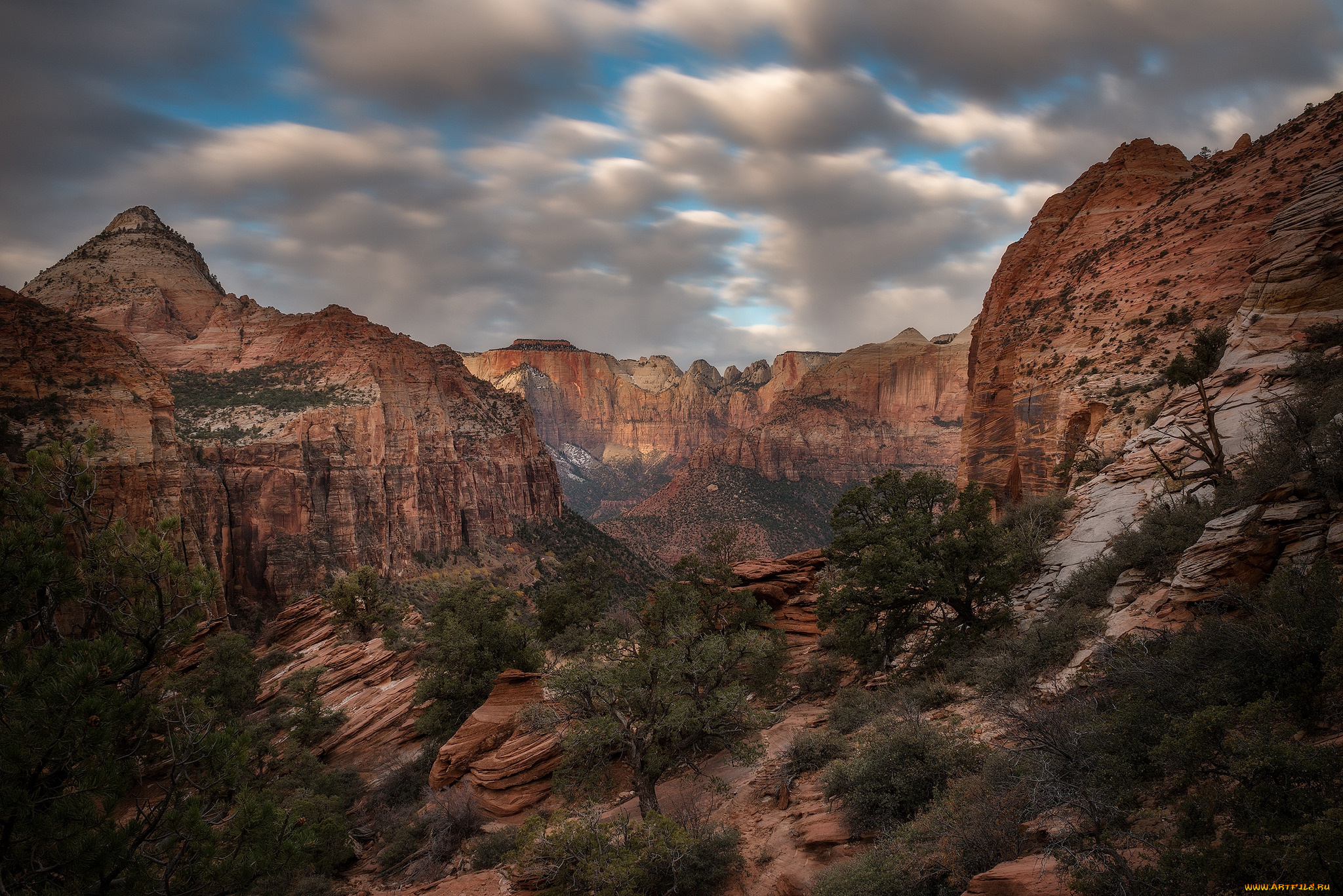 природа, горы, рассвет