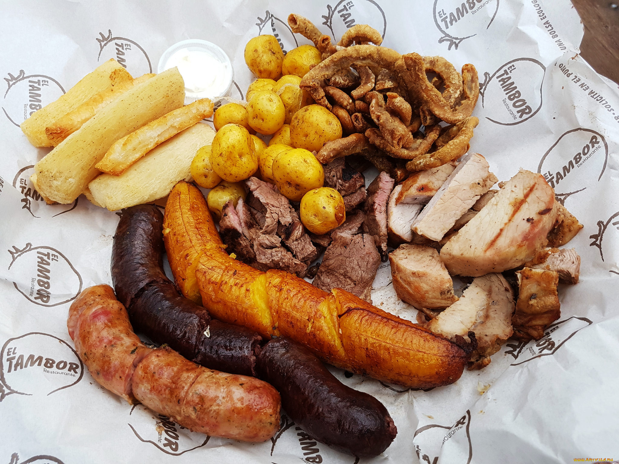 еда, колбасные, изделия, мясо, гарнир