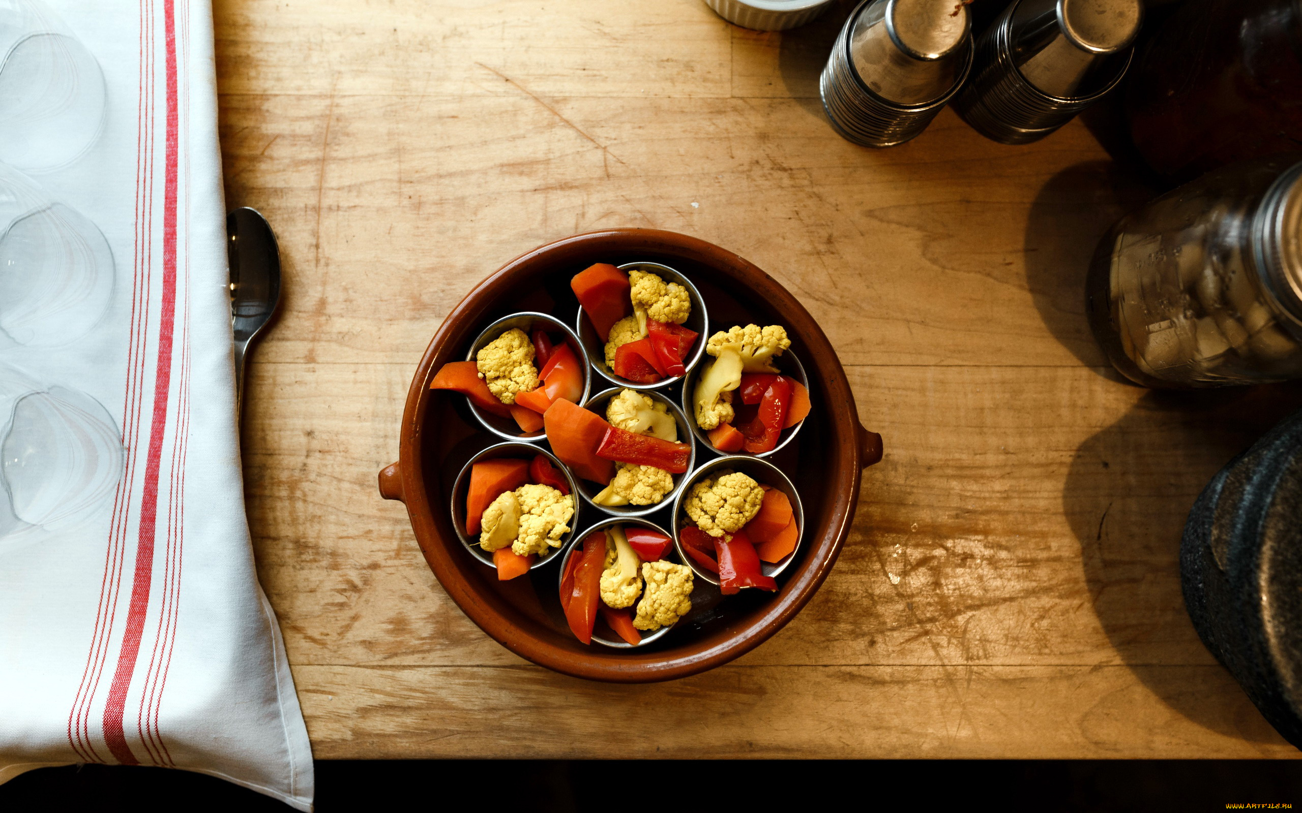 еда, салаты, , закуски, овощи, перец, морковь, капуста, закуска, цветная