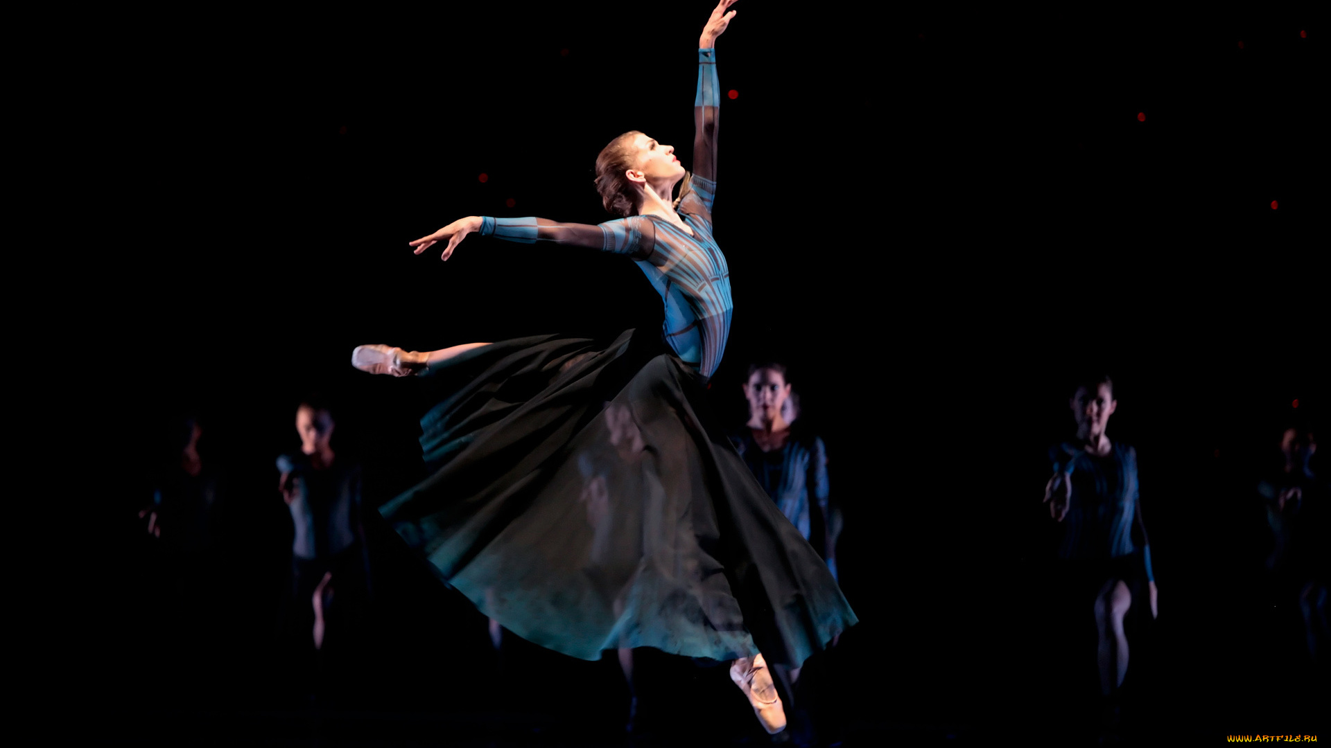 девушки, -unsort, , группа, девушек, балет, танец, балерины