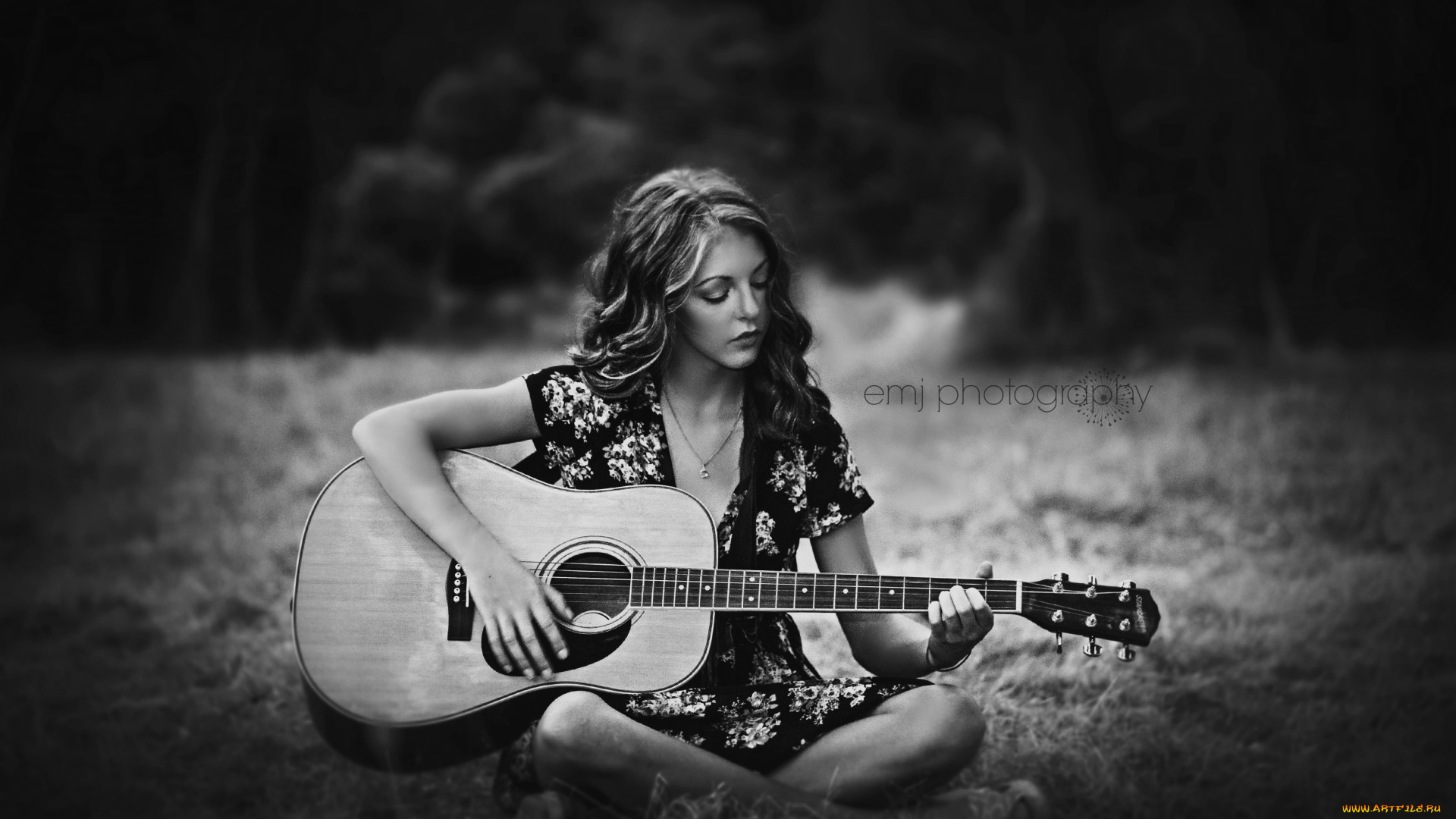 музыка, -другое, гитара, девушка