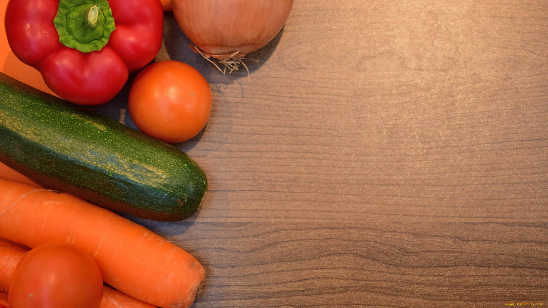 еда, овощи, лук, морковь, перец