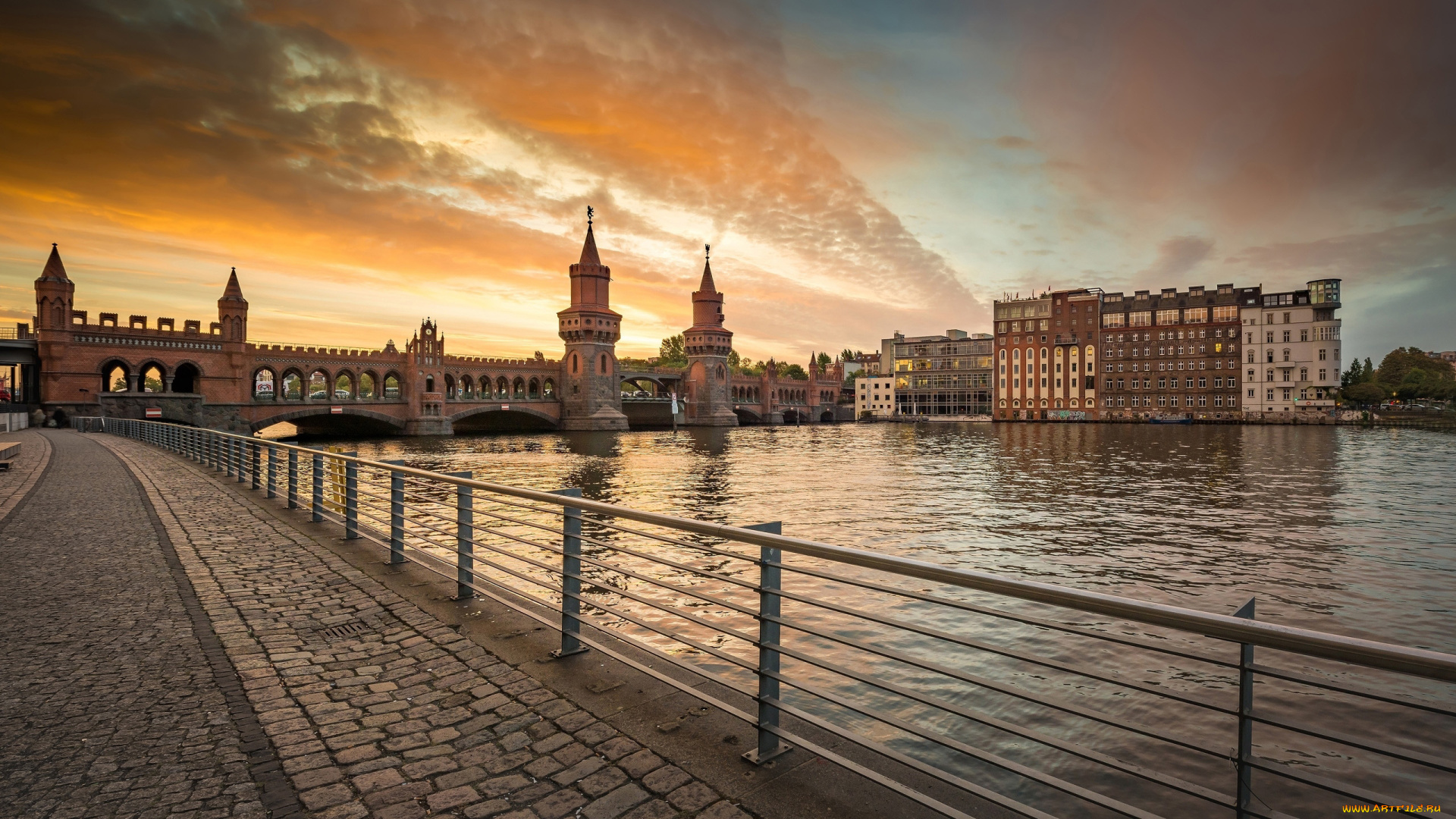 города, берлин, , германия, мост