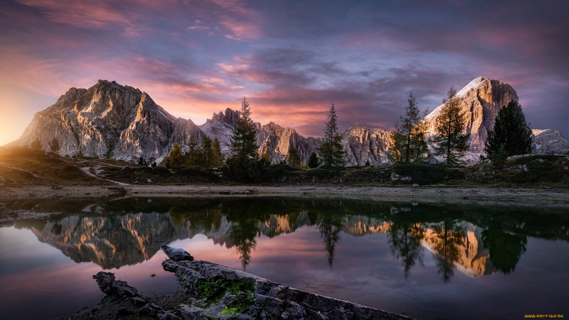 природа, реки, озера, отражение, озеро, горы