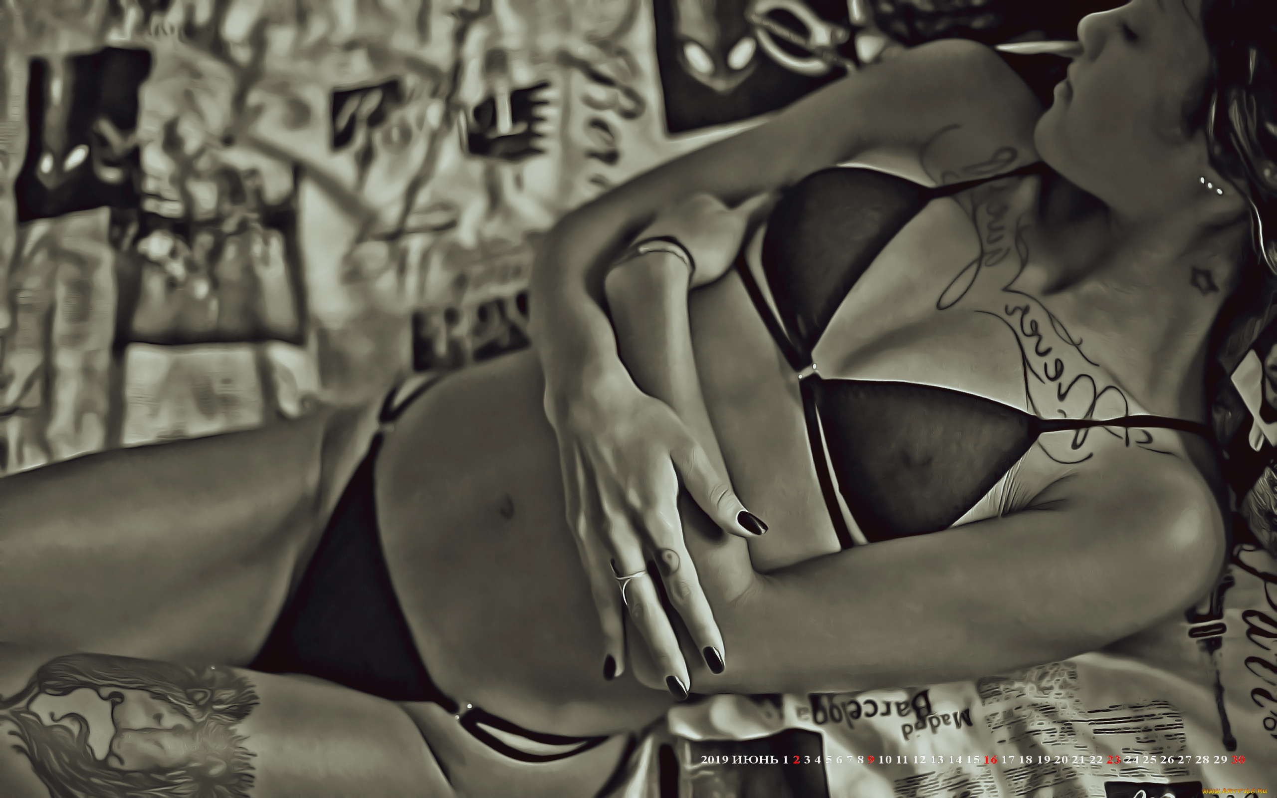 календари, компьютерный, дизайн, тату, отдых, девушка