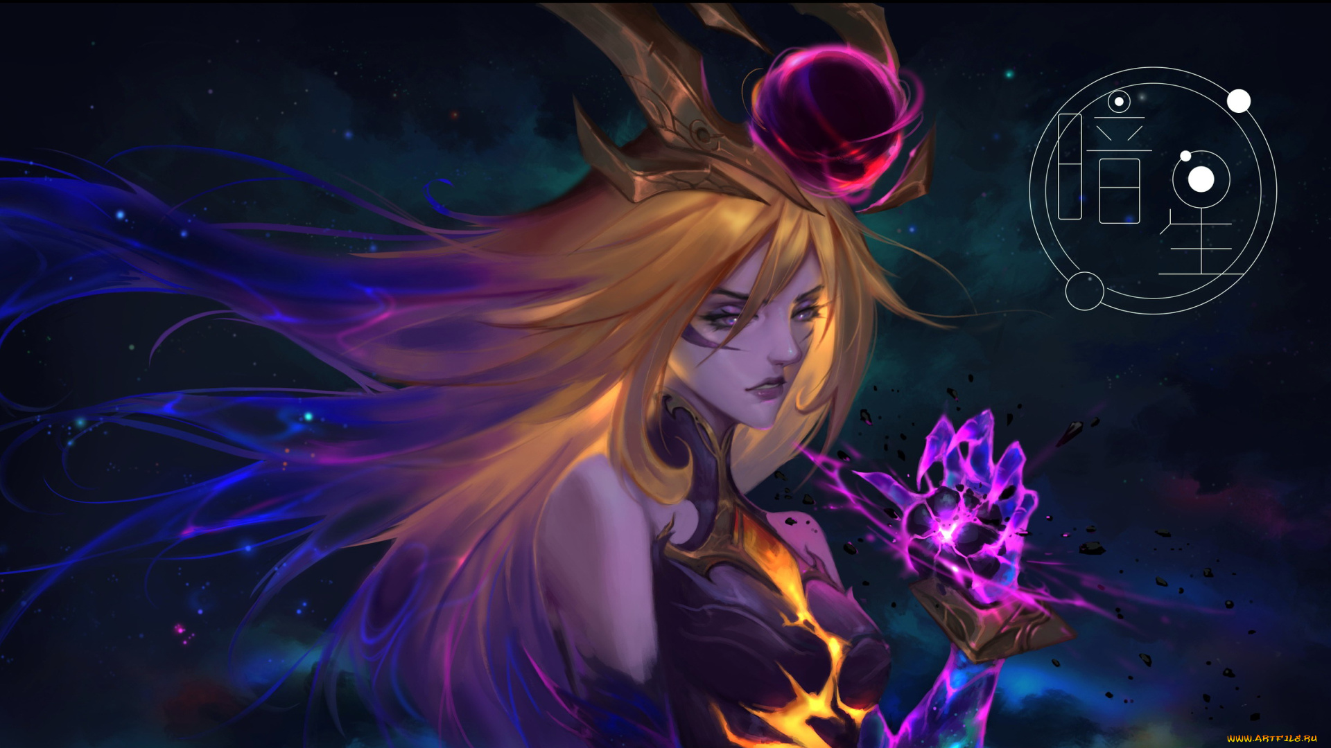 видео, игры, league, of, legends, люкс, магия, космос