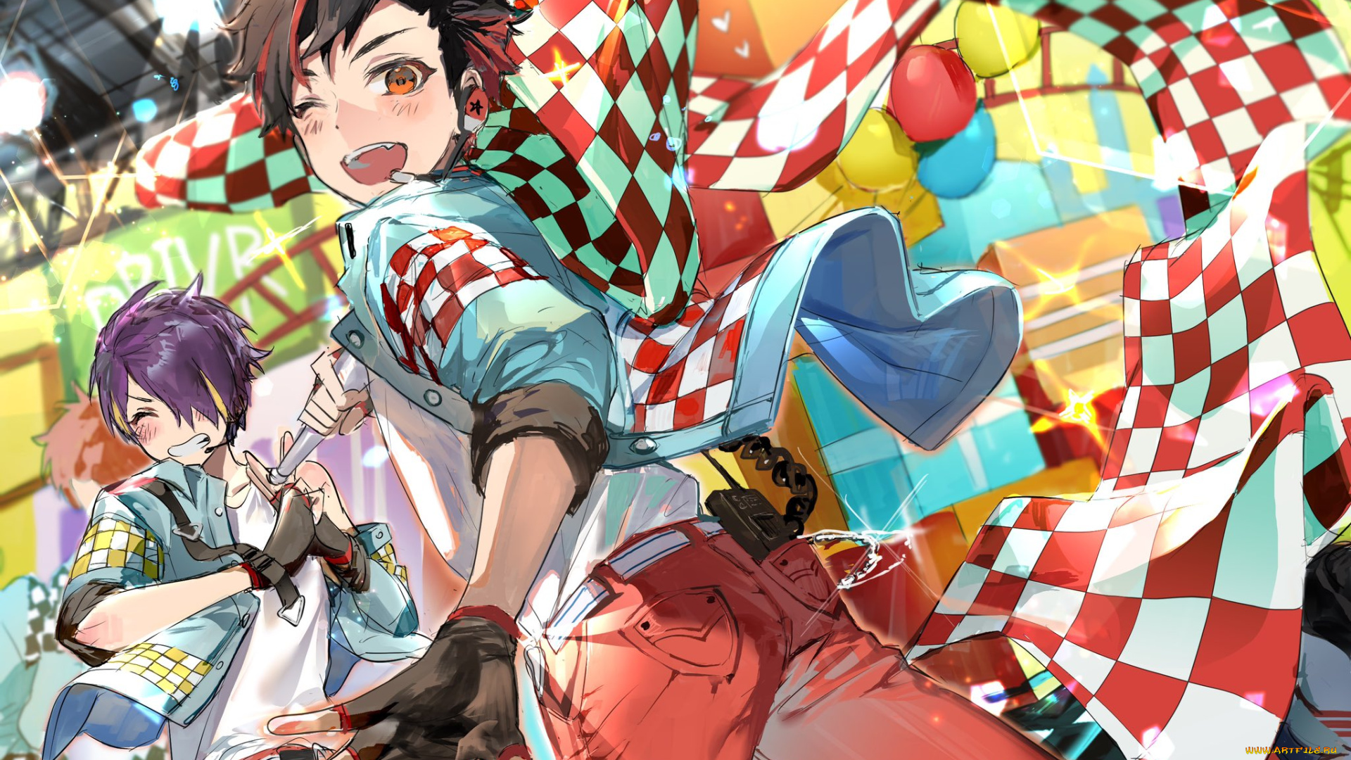 аниме, ensemble, stars, король, шаман