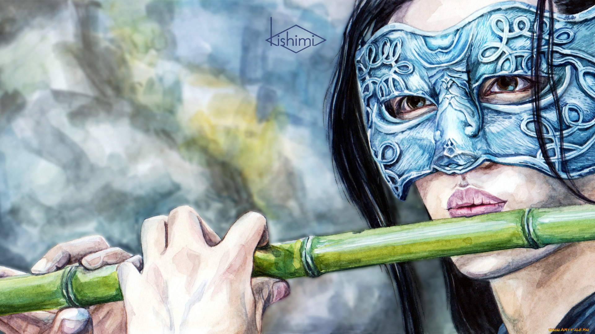 рисованное, кино, , мультфильмы, вэй, усянь, флейта, маска