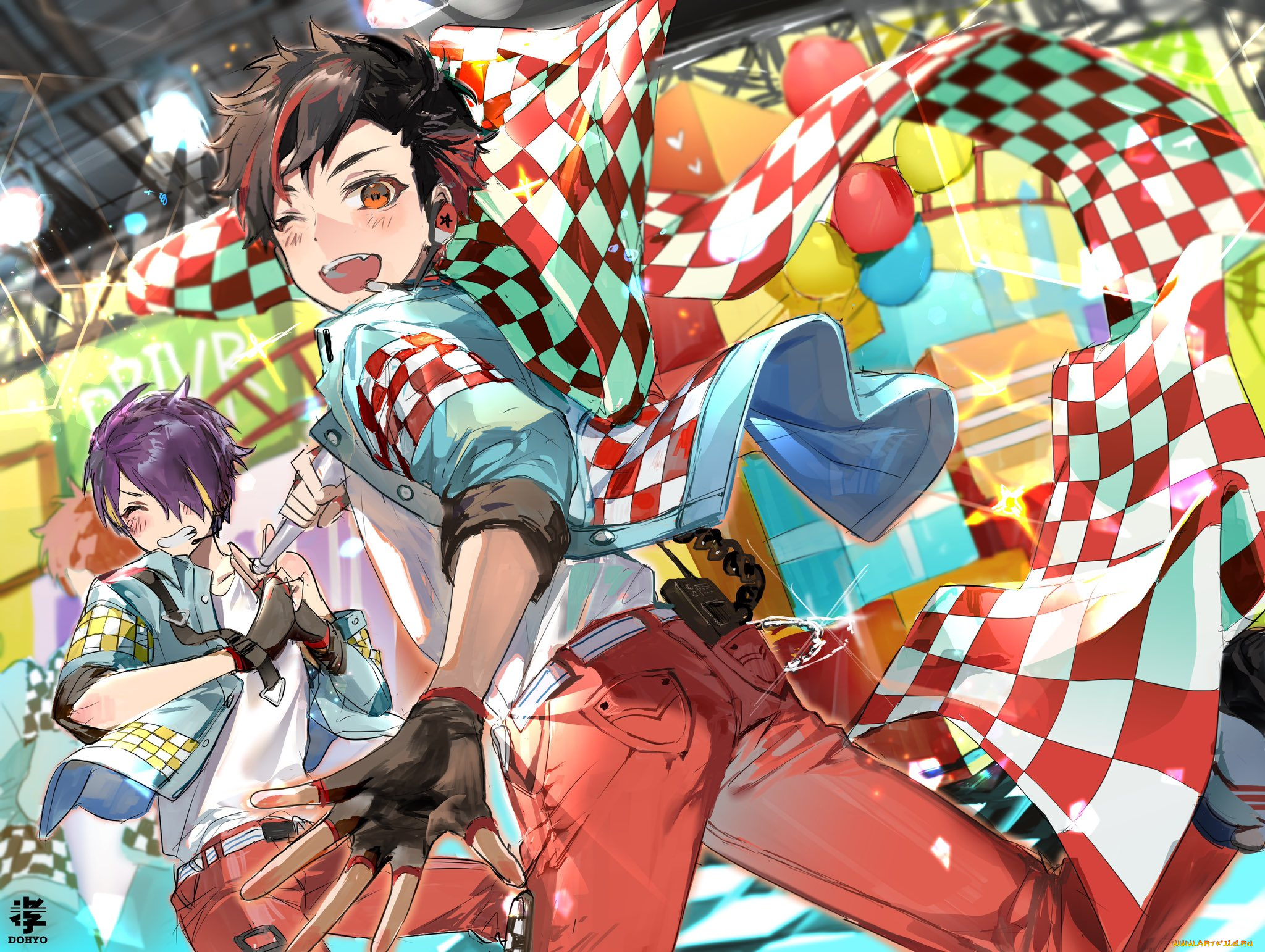 аниме, ensemble, stars, король, шаман