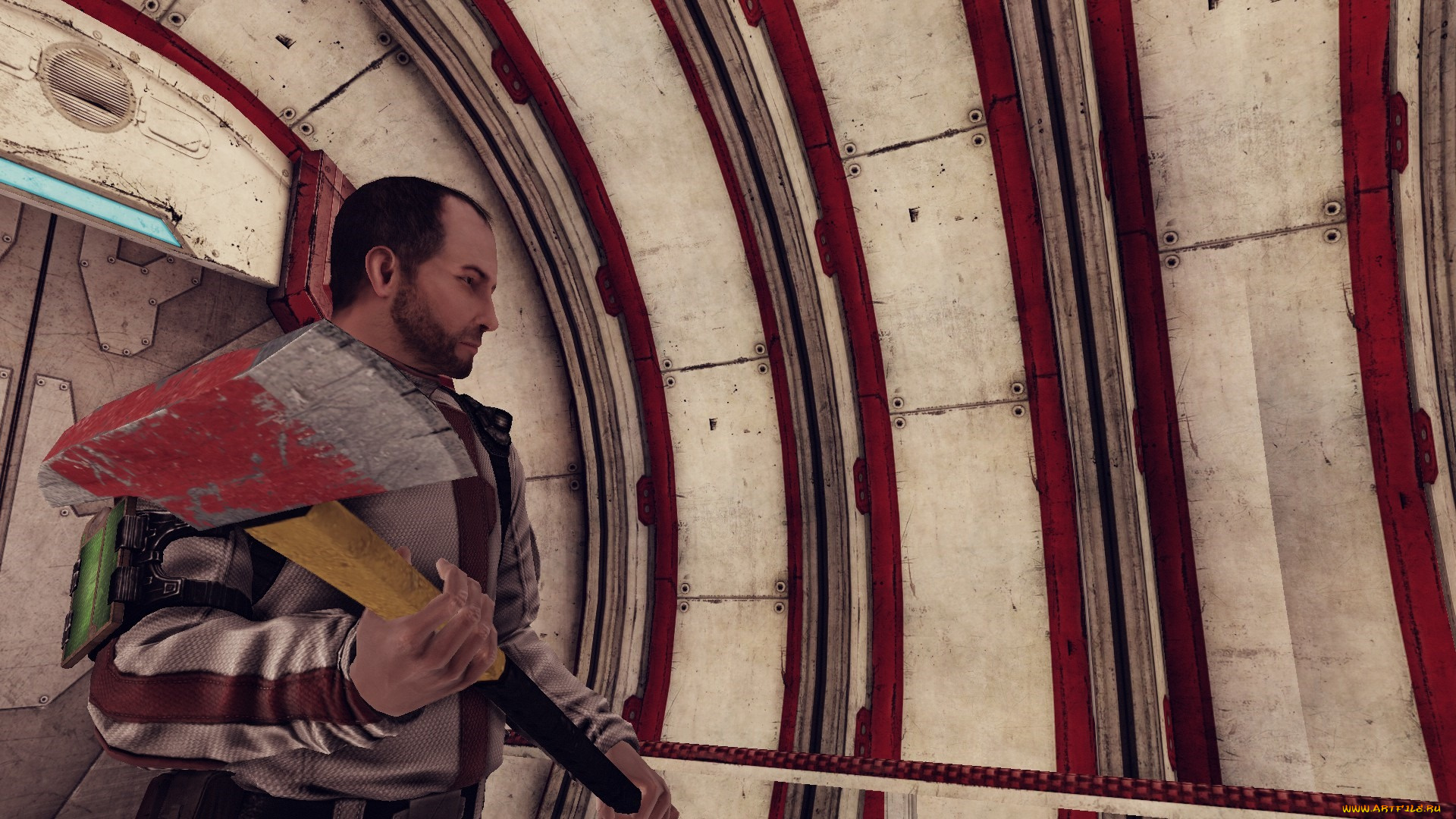 видео, игры, afterfall, , insanity, человек, топор