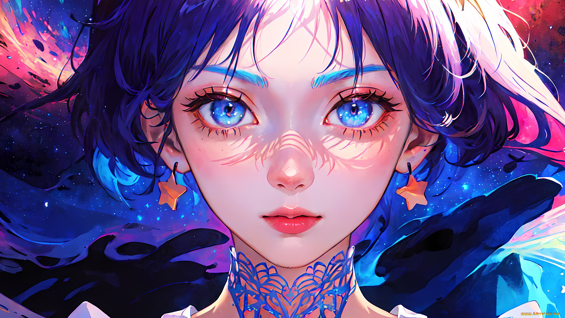 аниме, unknown, , другое, , нейросети, графика, нейроарт, ai, art, нейронные, сети, рисунки, нейро, искусство, лицо, девушки