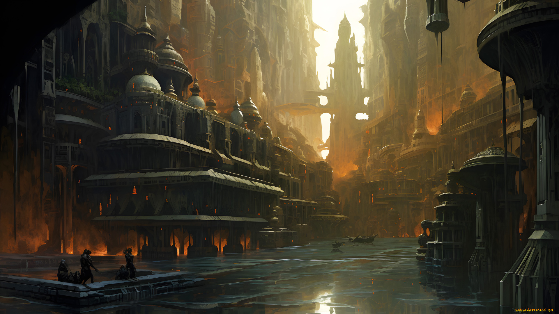 фэнтези, иные, миры, , иные, времена, фантастический, город, будущего