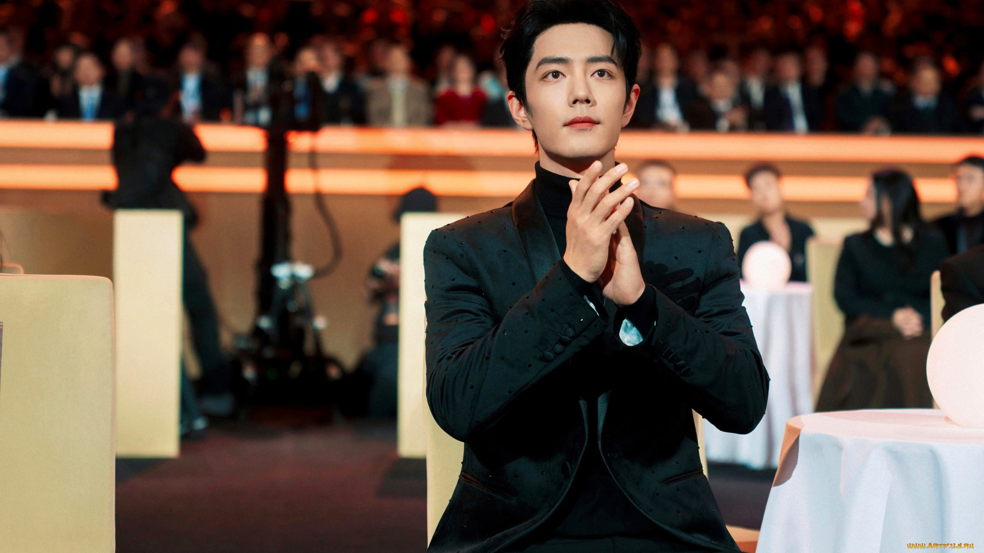 мужчины, xiao, zhan, актер, костюм, аплодисменты